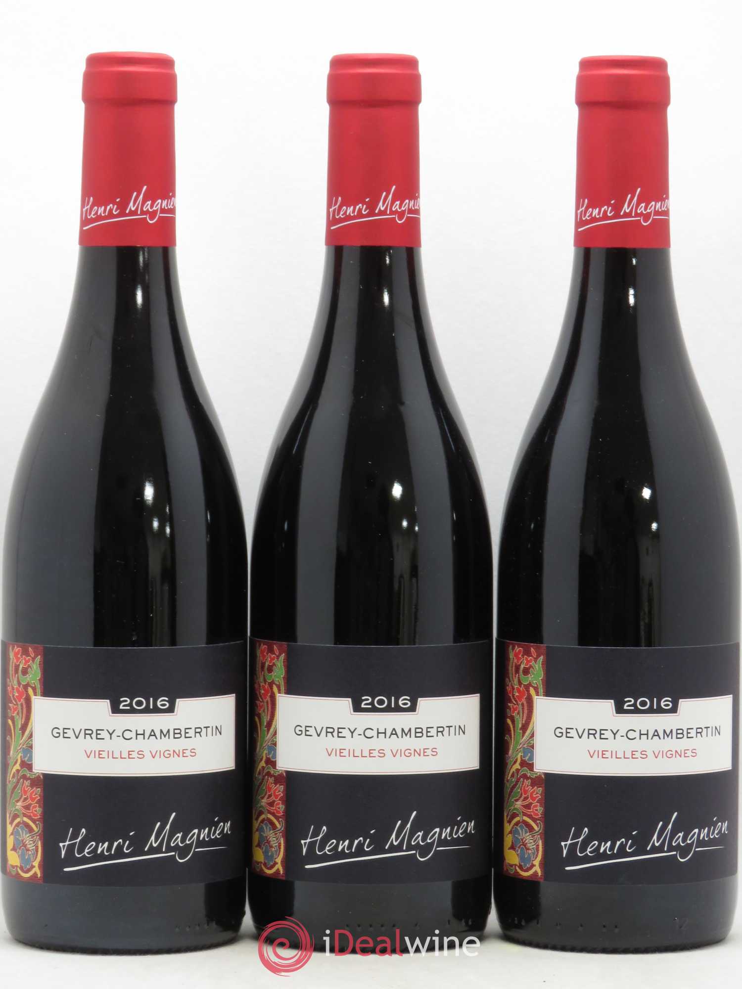 Gevrey-Chambertin Vieilles Vignes Henri Magnien (sans prix de réserve) 2016 - Posten von 3 Flaschen - 0