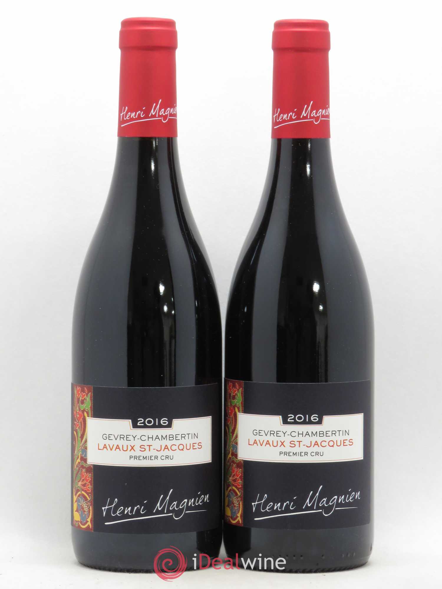 Gevrey-Chambertin 1er Cru Lavaux St Jacques Henri Magnien (sans prix de réserve) 2016 - Posten von 2 Flaschen - 0