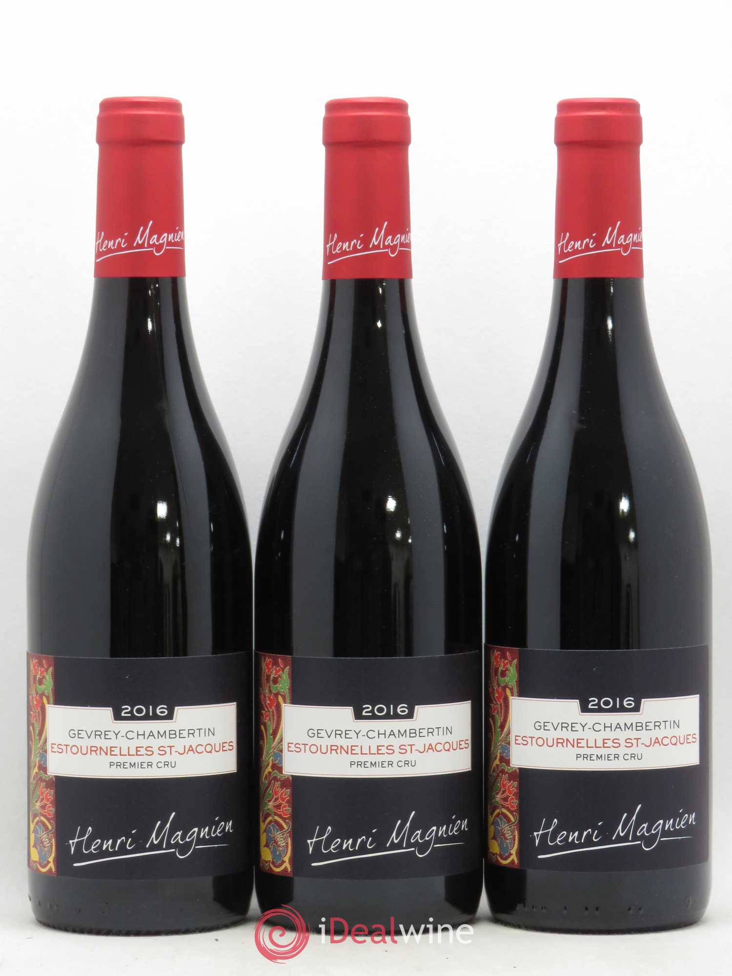 Gevrey-Chambertin 1er Cru Estournelles St Jacques Henri Magnien (sans prix de réserve) 2016 - Posten von 3 Flaschen - 0