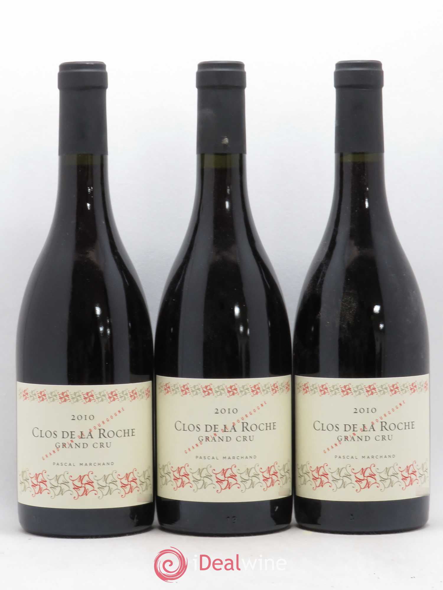 Clos de la Roche Grand Cru Marchand Tawse 2010 - Lot de 3 bouteilles - 0
