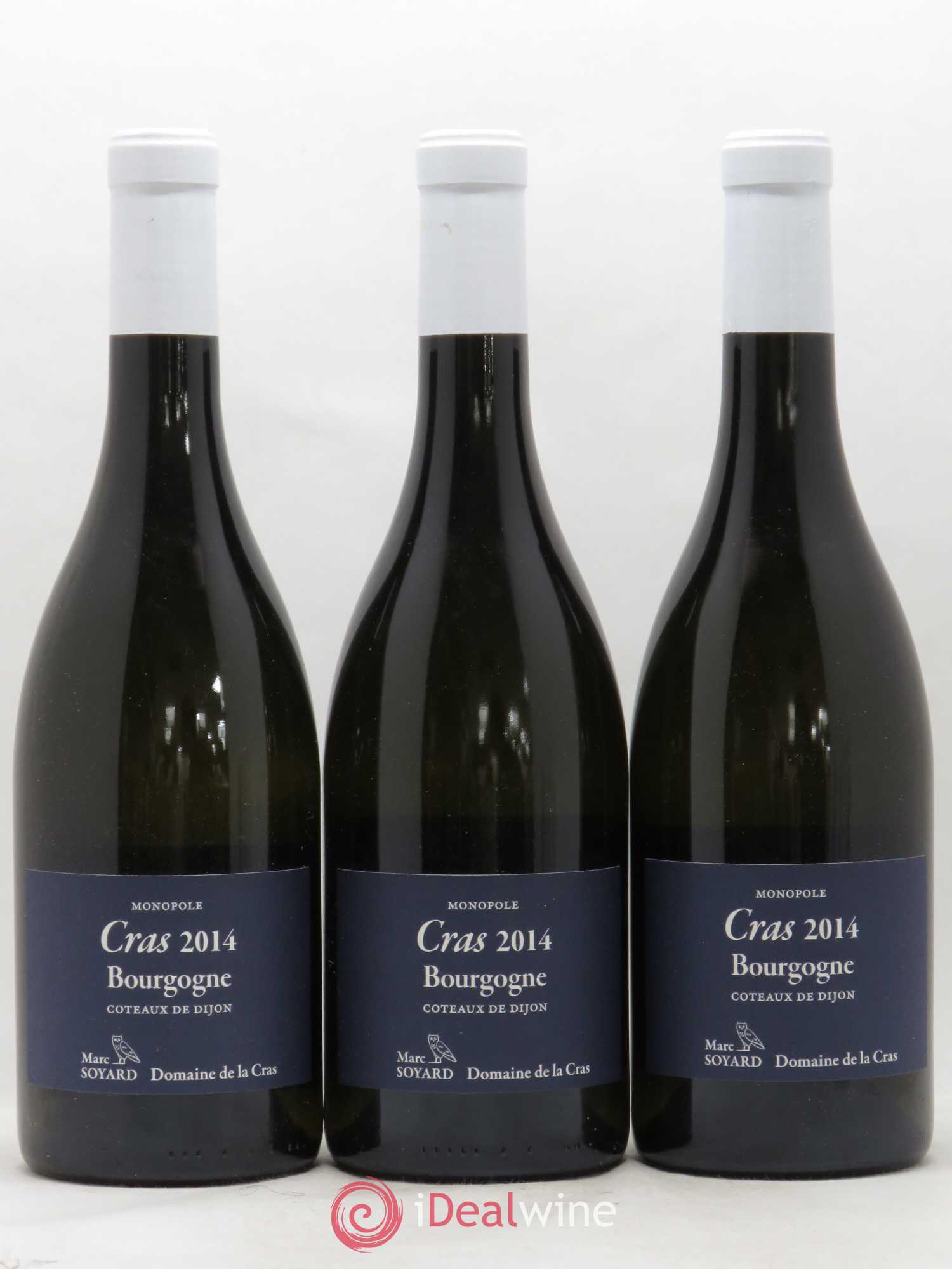 Bourgogne Coteaux de Dijon Marc Soyard Domaine de la Cras 2014 - Posten von 3 Flaschen - 0