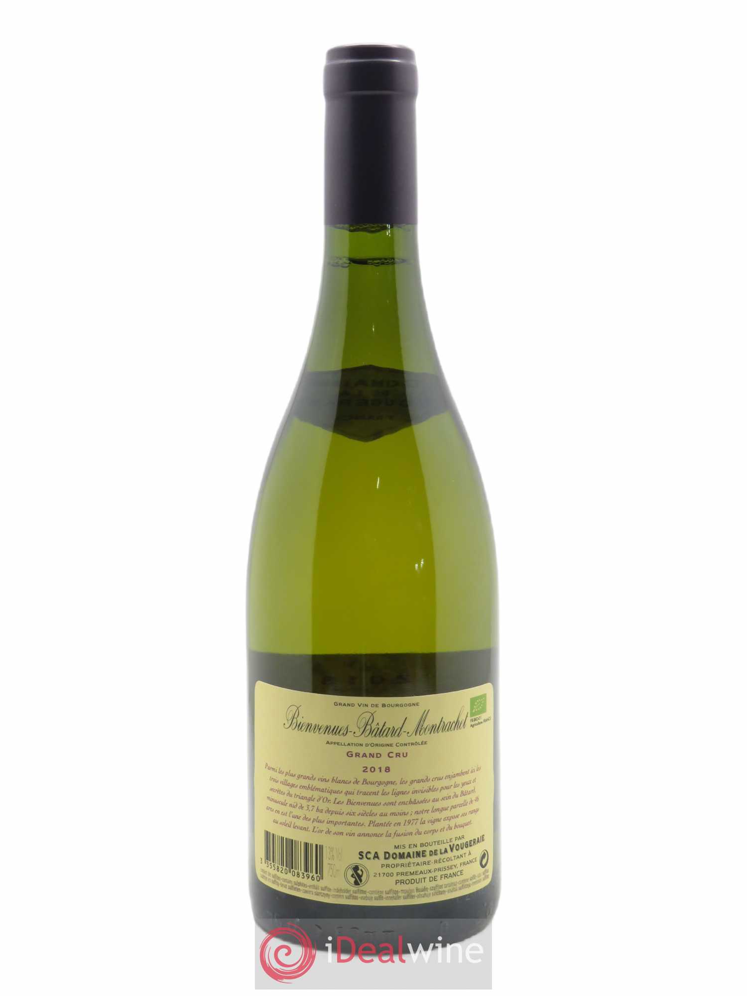 Bienvenues-Bâtard-Montrachet Grand Cru La Vougeraie 2018 - Lot de 1 bouteille - 2