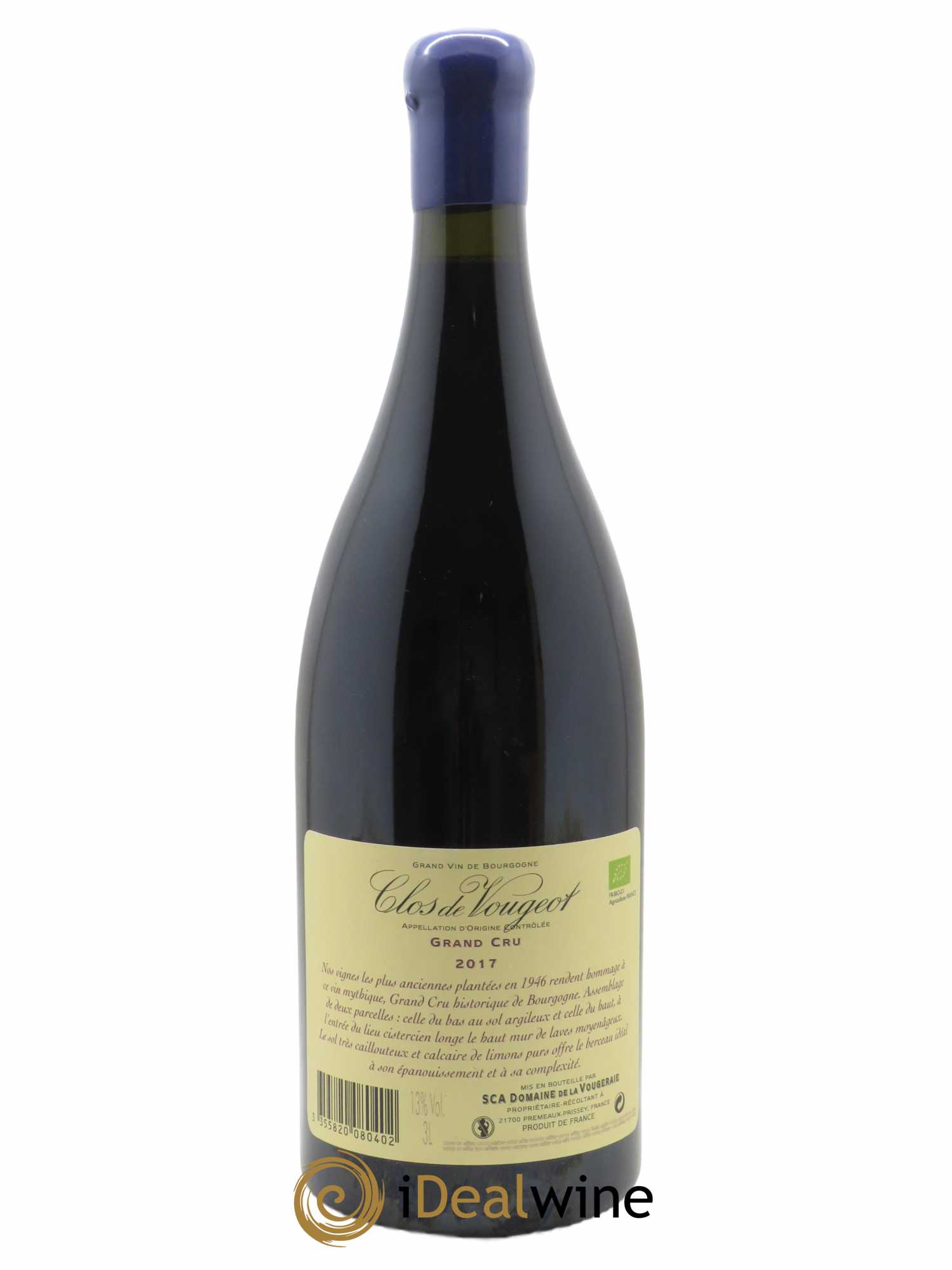 Clos de Vougeot Grand Cru La Vougeraie 2017 - Lot of 1 double magnum - 2