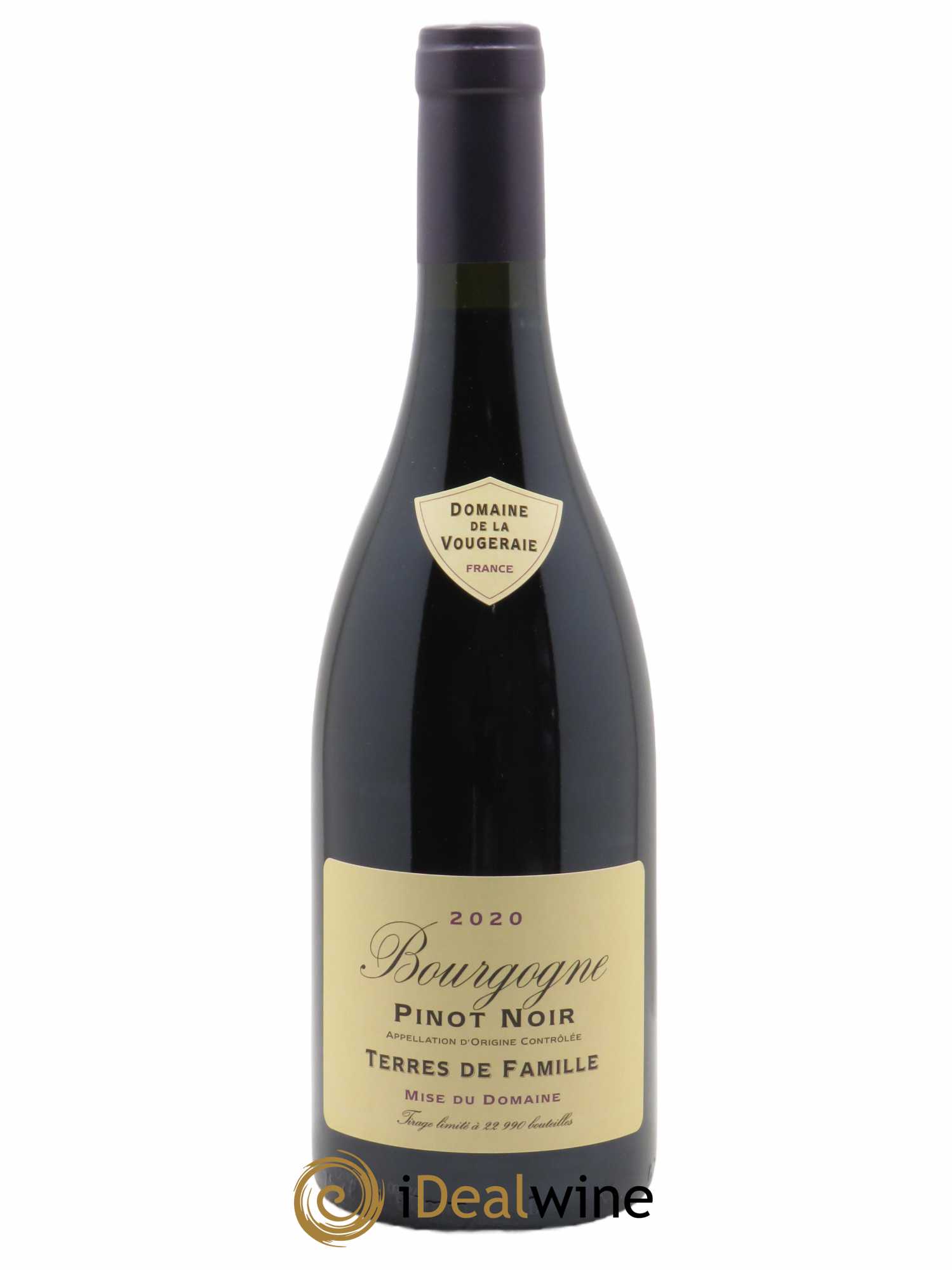 Bourgogne Pinot Noir Terres de Famille La Vougeraie 2020 - Lot de 1 bouteille - 0