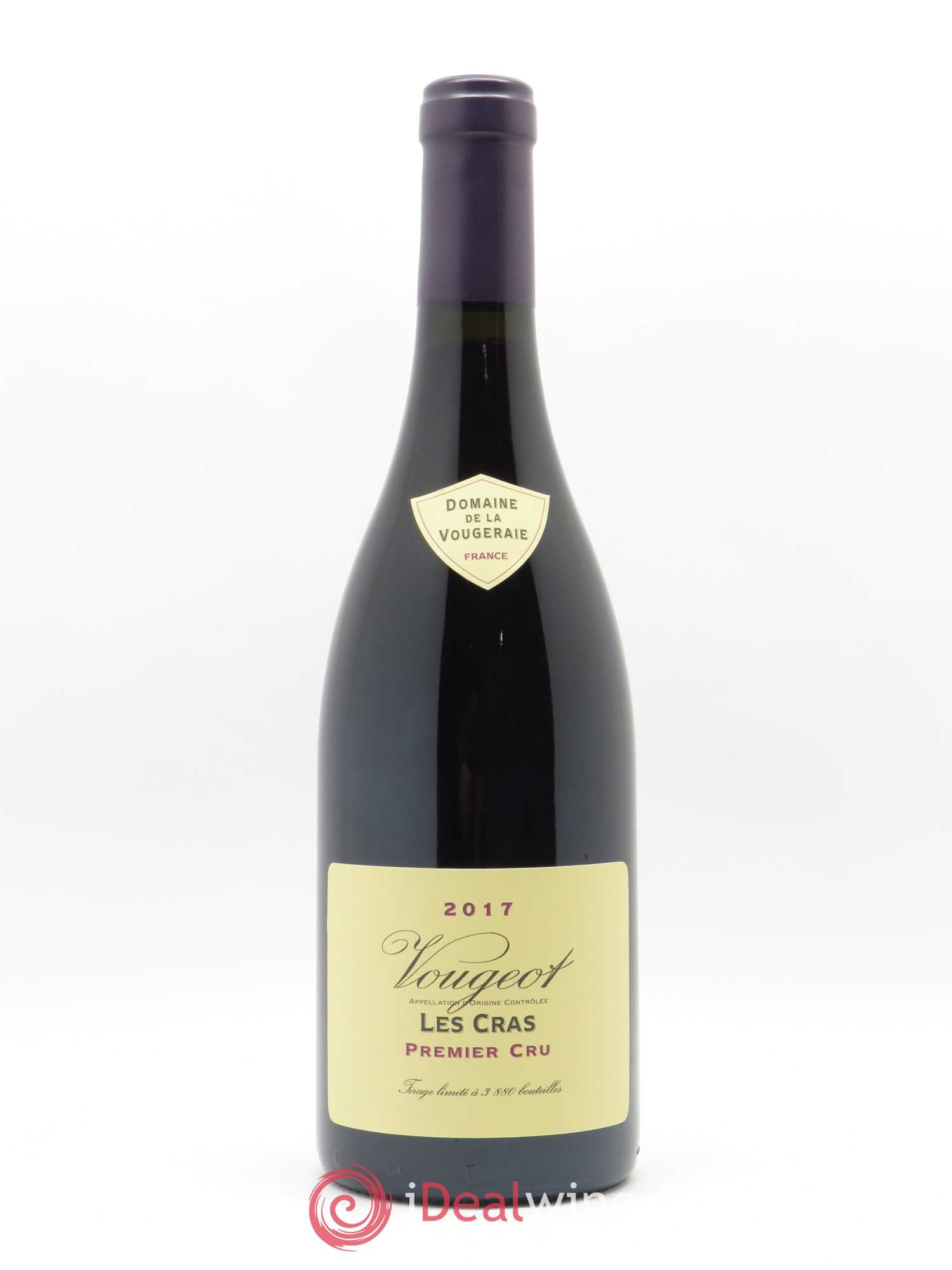 Vougeot 1er Cru Les Cras La Vougeraie 2017 - Lot de 1 bouteille - 0