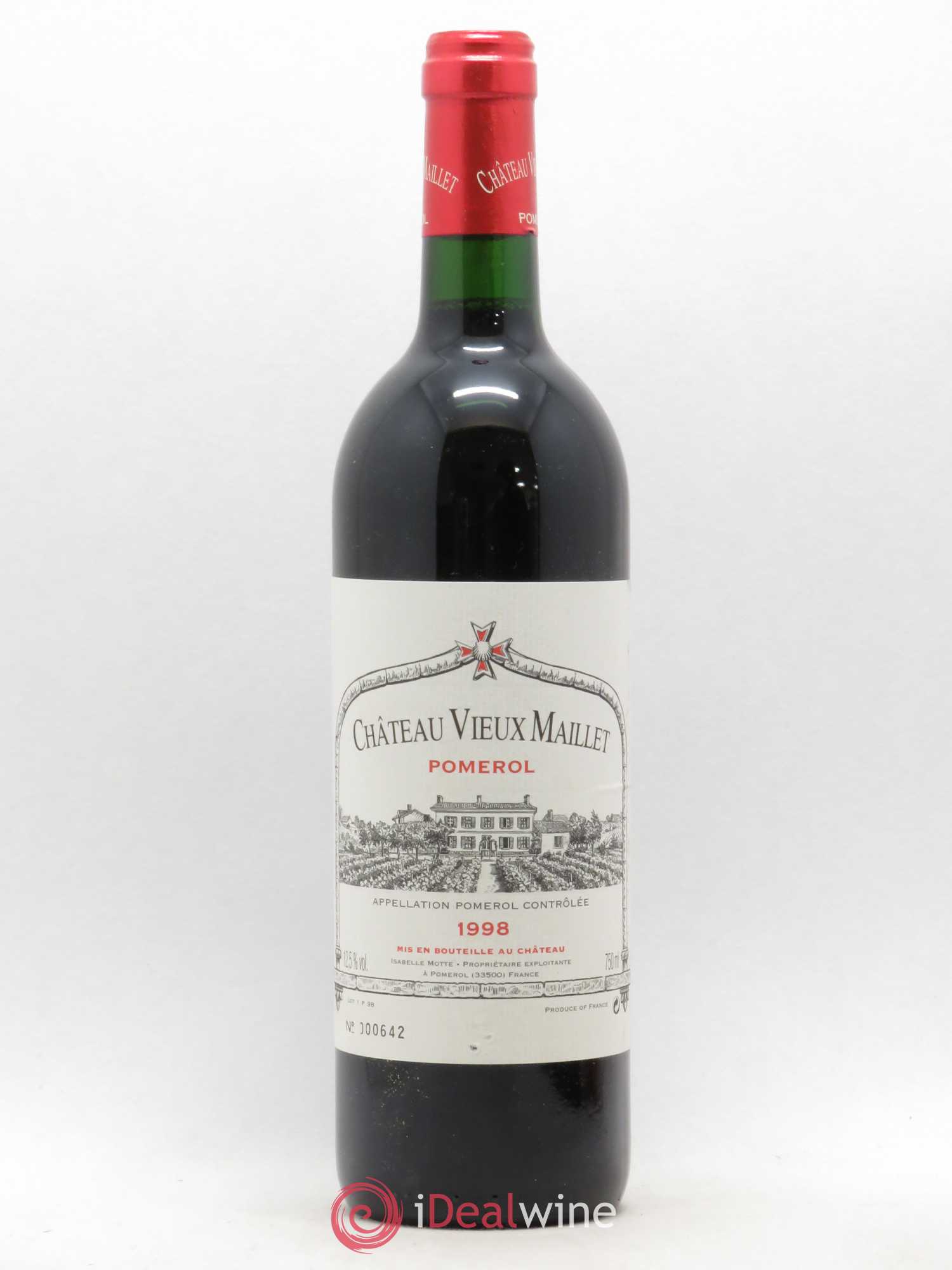 Château Vieux Maillet 1998 - Lot de 1 bouteille - 0