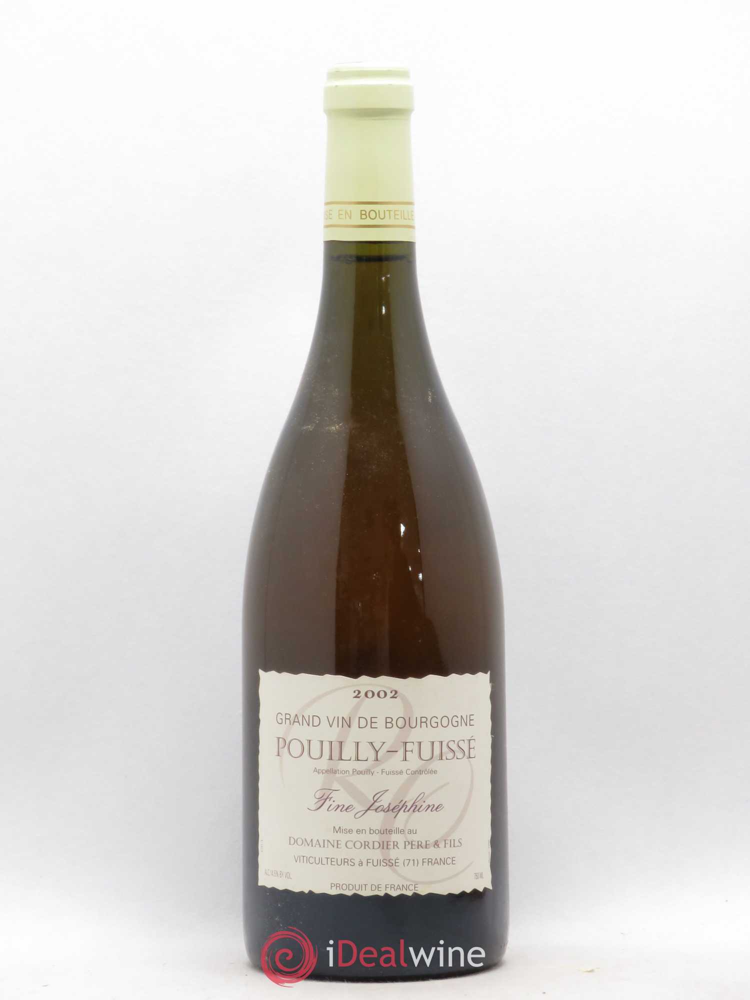 Pouilly-Fuissé Fine Josephine Cordier 2002 - Posten von 1 Flasche - 0