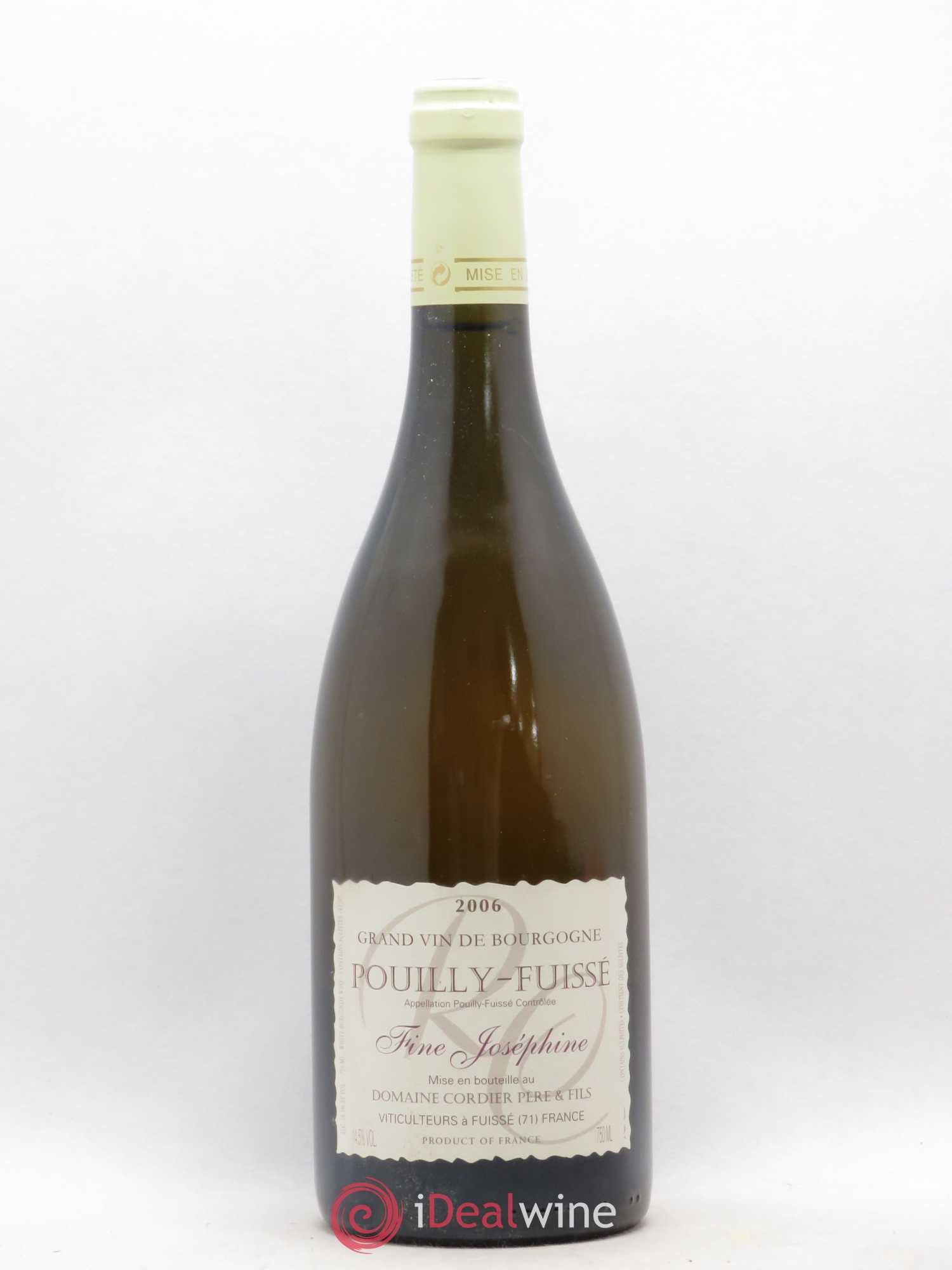 Pouilly-Fuissé Fine Josephine Cordier 2006 - Posten von 1 Flasche - 0