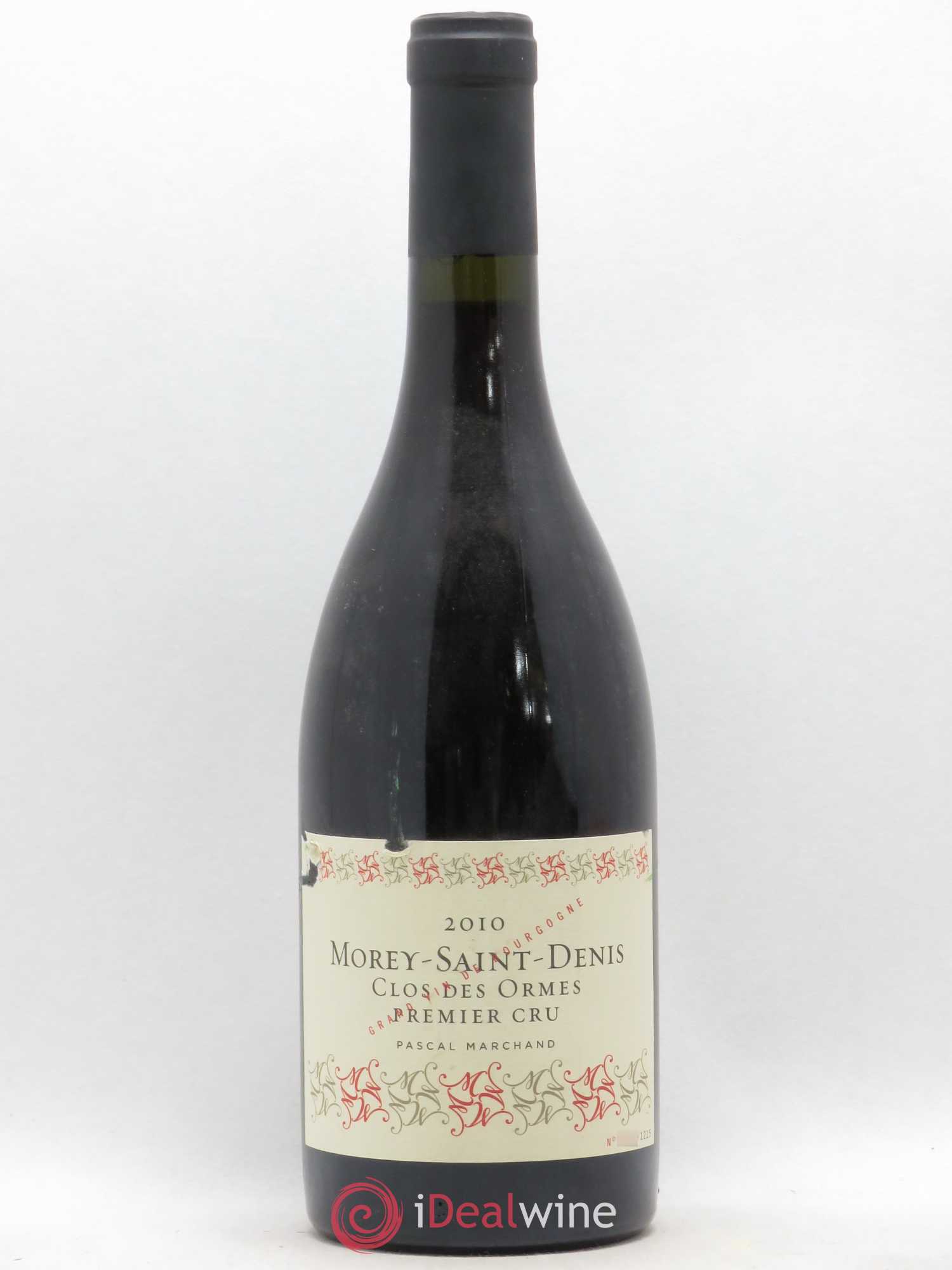 Morey-Saint-Denis 1er Cru Clos des Ormes Marchand-Tawse (sans prix de réserve) 2010 - Posten von 1 Flasche - 0