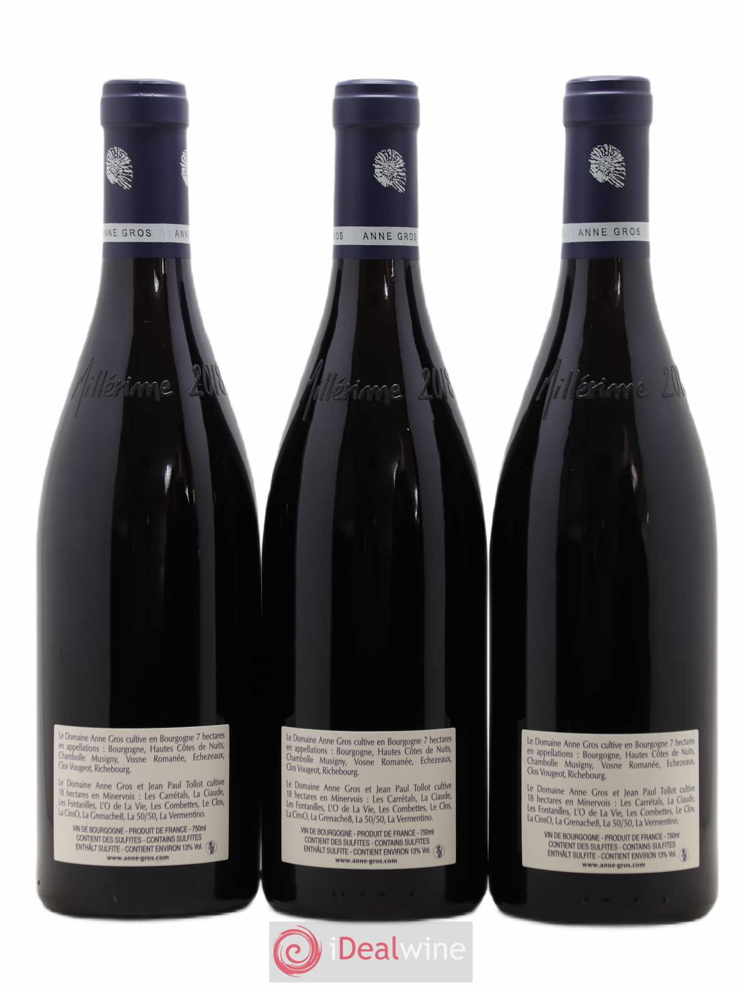 Echezeaux Grand Cru Les Loachausses Anne Gros 2018 - Lot de 3 bouteilles - 1
