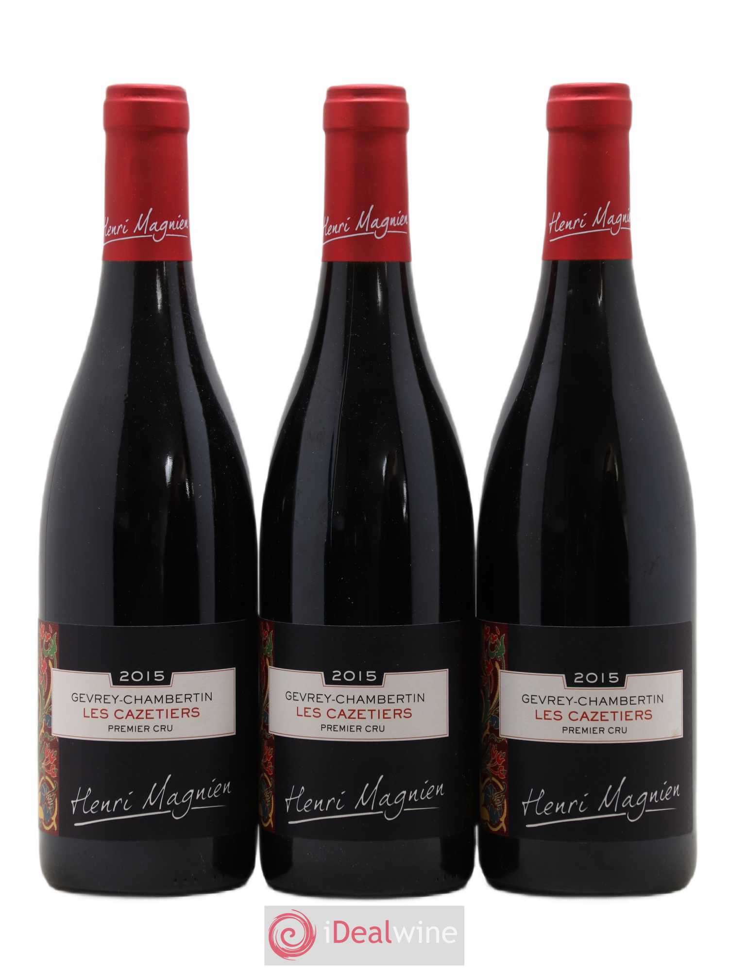 Gevrey-Chambertin 1er Cru Les Cazetiers Henri Magnien (Domaine) 2015 - Lot de 3 bouteilles - 0
