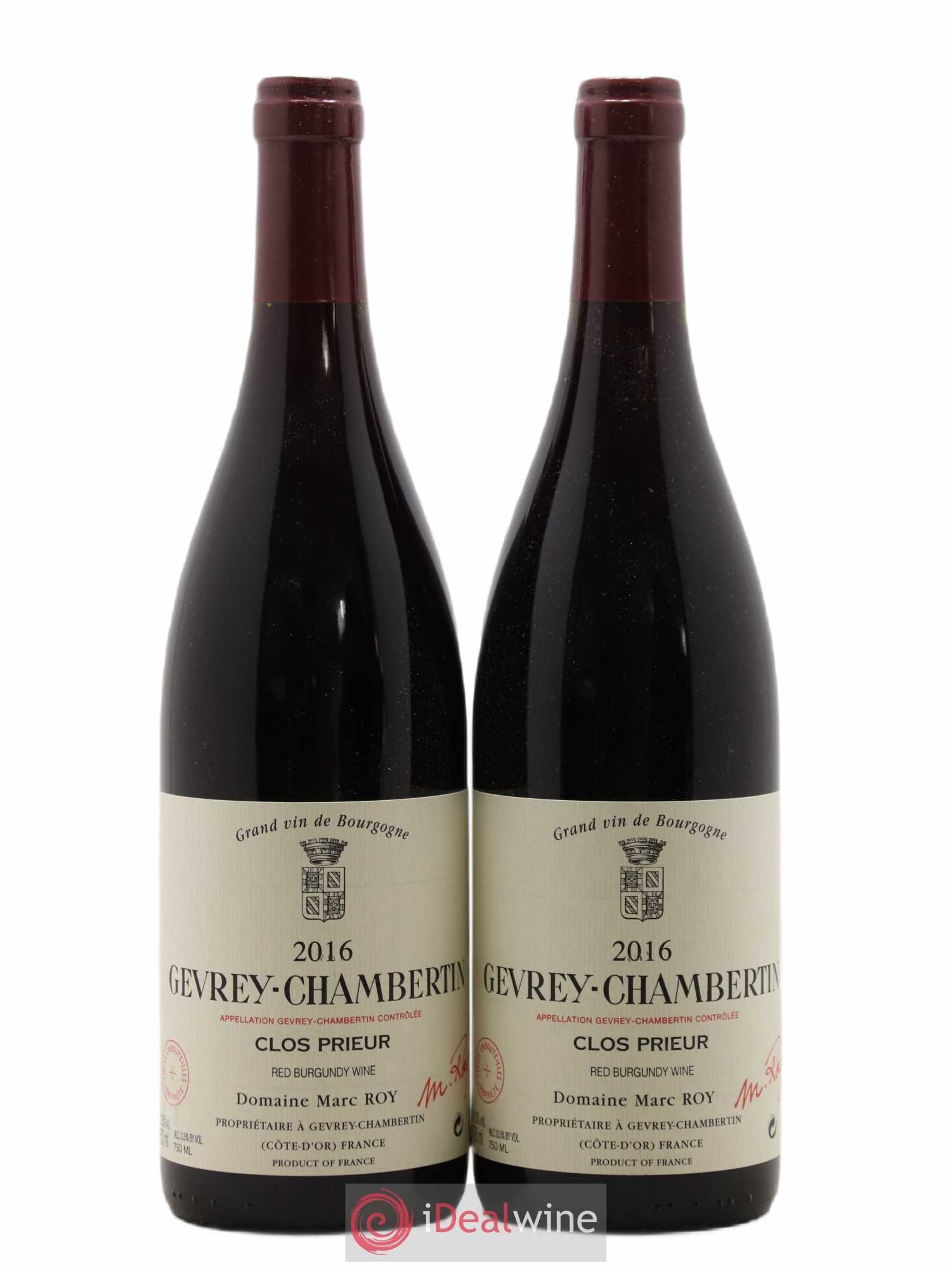 Gevrey-Chambertin Clos Prieur Marc Roy 2016 - Posten von 2 Flaschen - 0