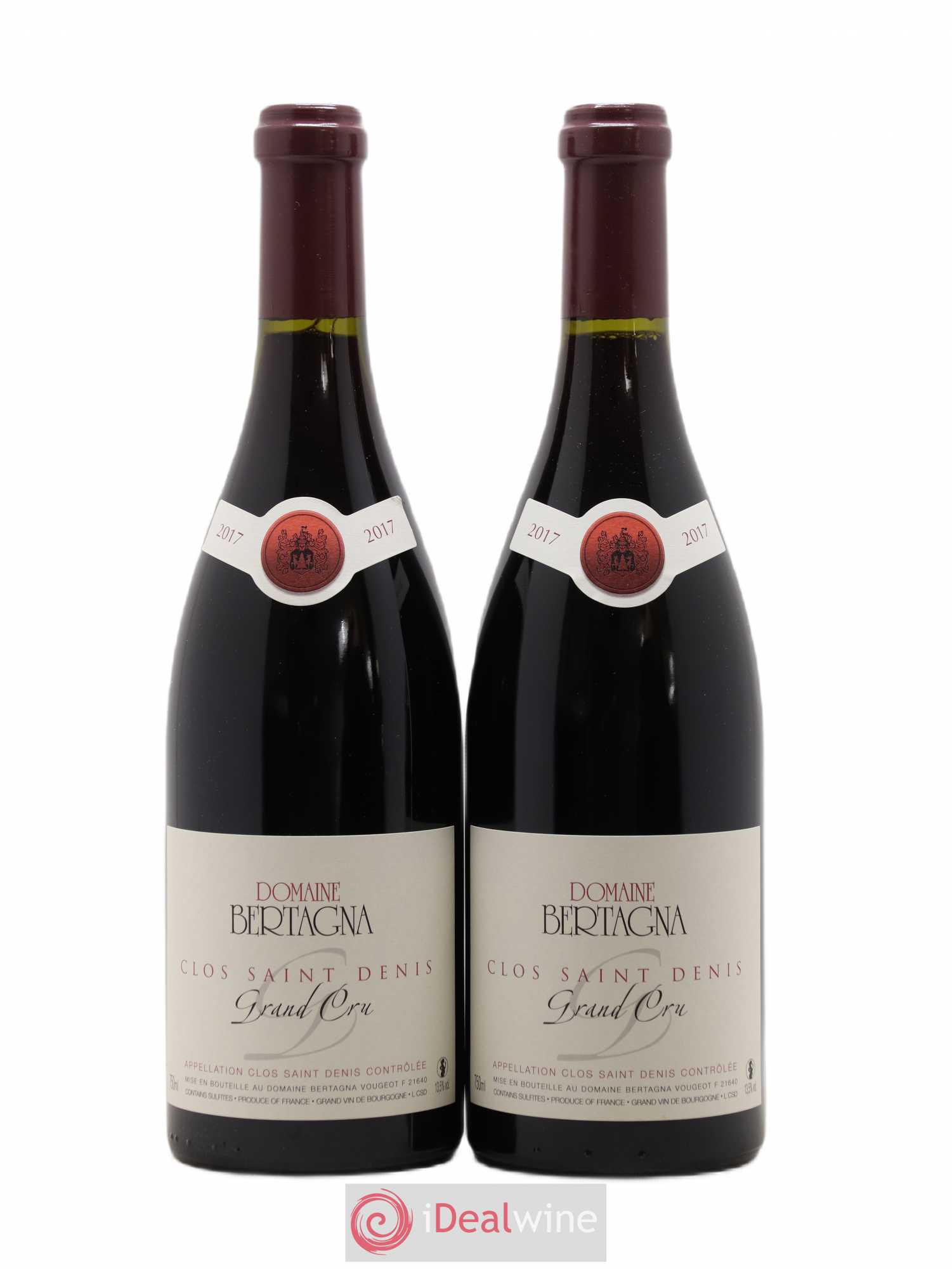 Clos Saint-Denis Grand Cru Bertagna 2017 - Lot de 2 bouteilles - 0