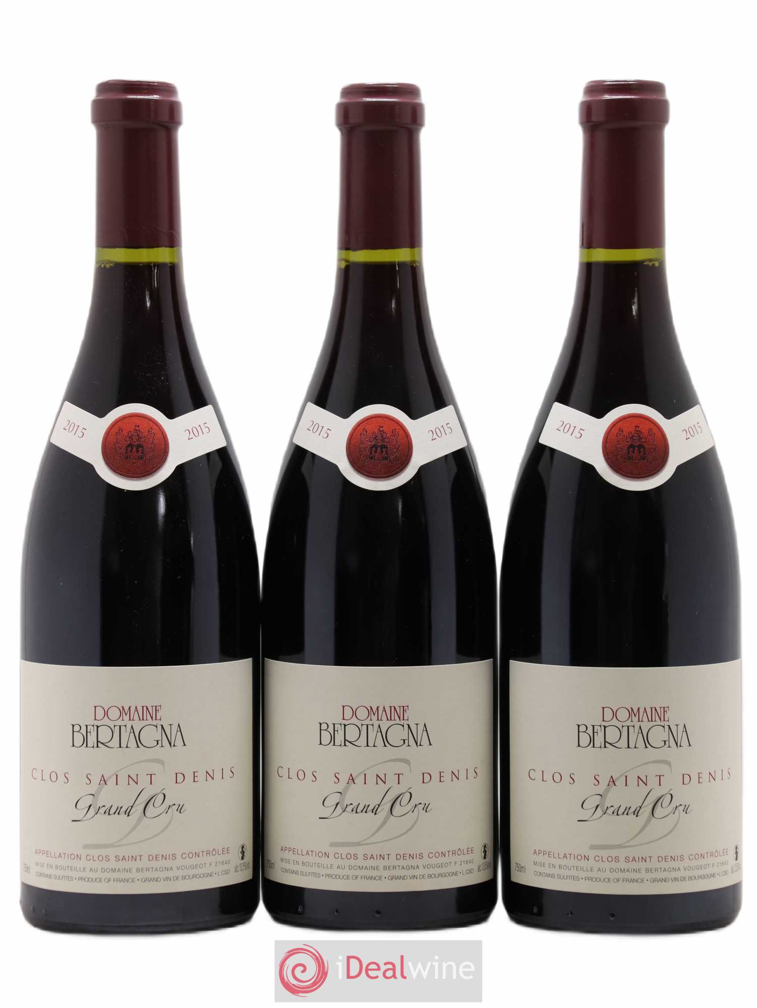 Clos Saint-Denis Grand Cru Bertagna 2015 - Lot de 3 bouteilles - 0