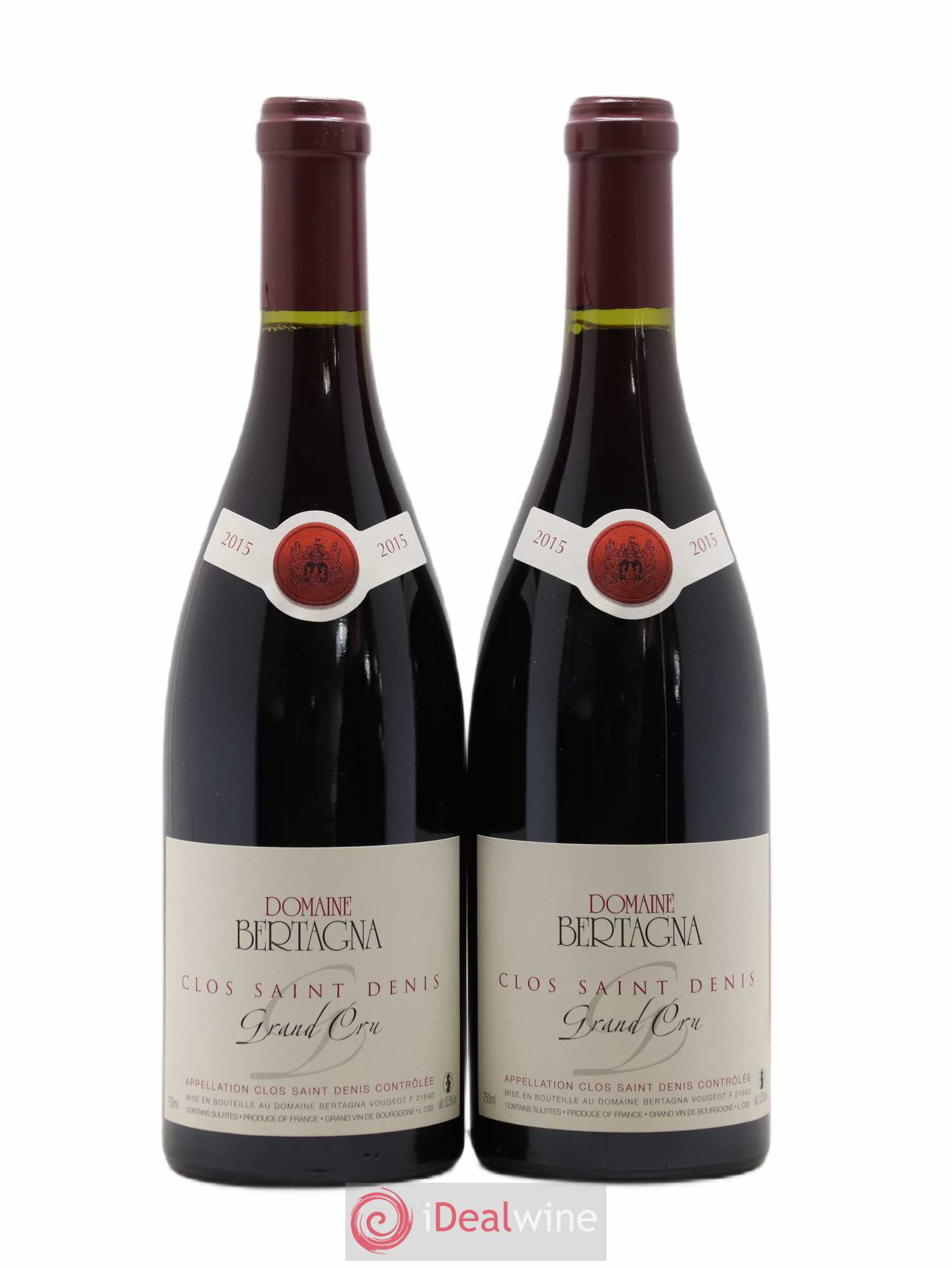 Clos Saint-Denis Grand Cru Bertagna 2015 - Lot de 2 bouteilles - 0