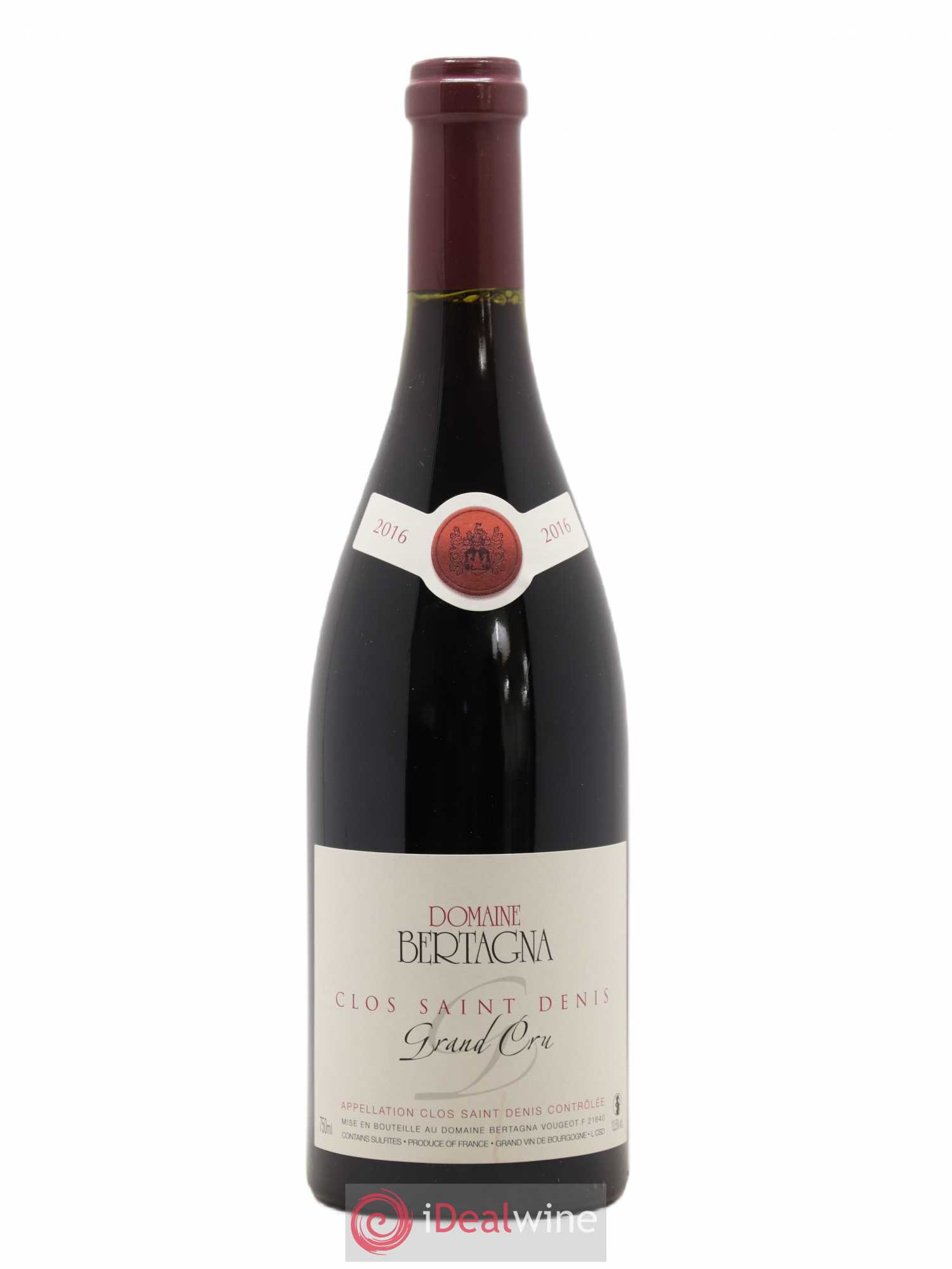 Clos Saint-Denis Grand Cru Bertagna 2016 - Lot de 1 bouteille - 0