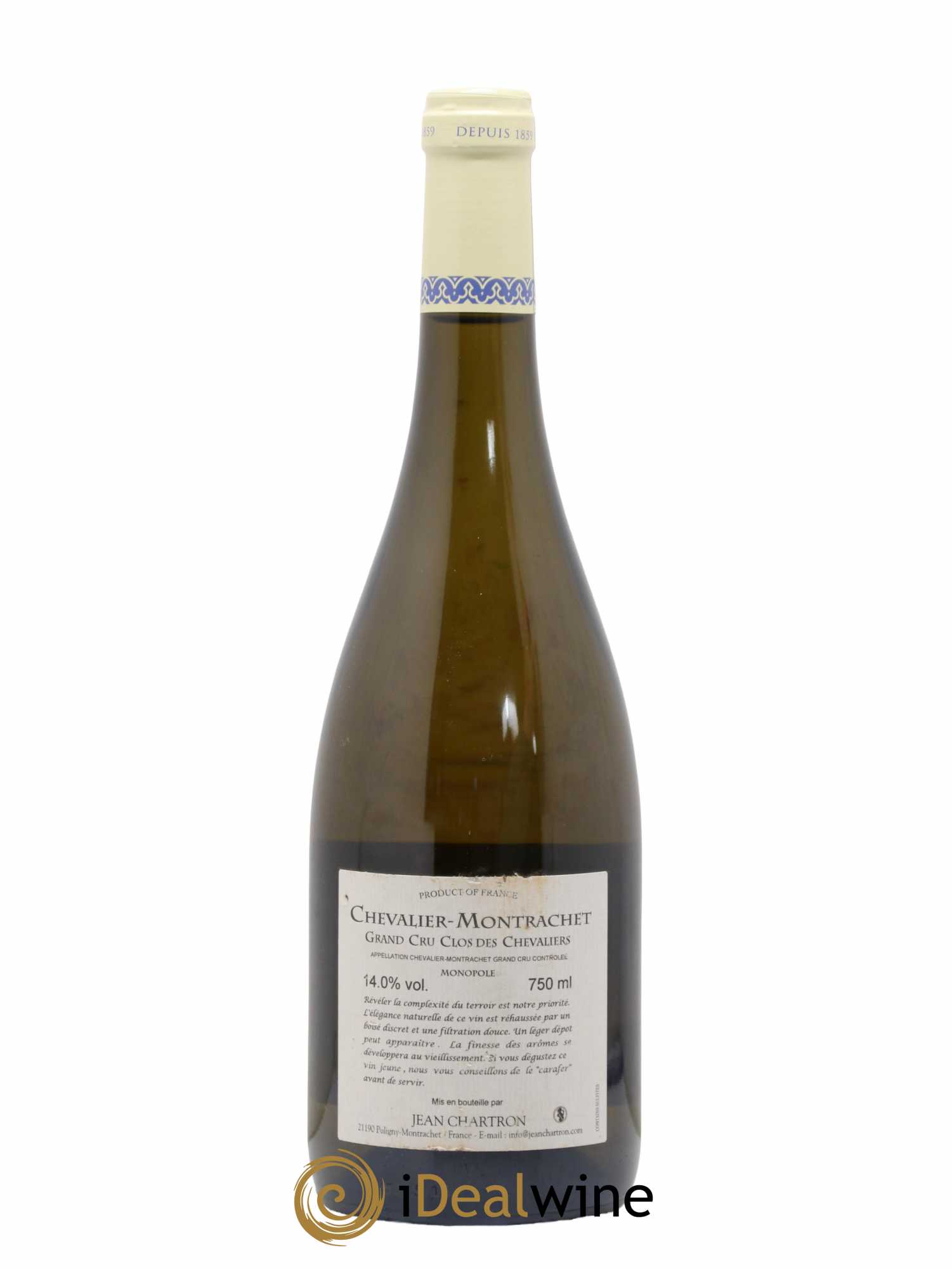 Chevalier-Montrachet Grand Cru Clos des Chevaliers Jean Chartron (Domaine) 2016 - Lot de 1 bouteille - 1