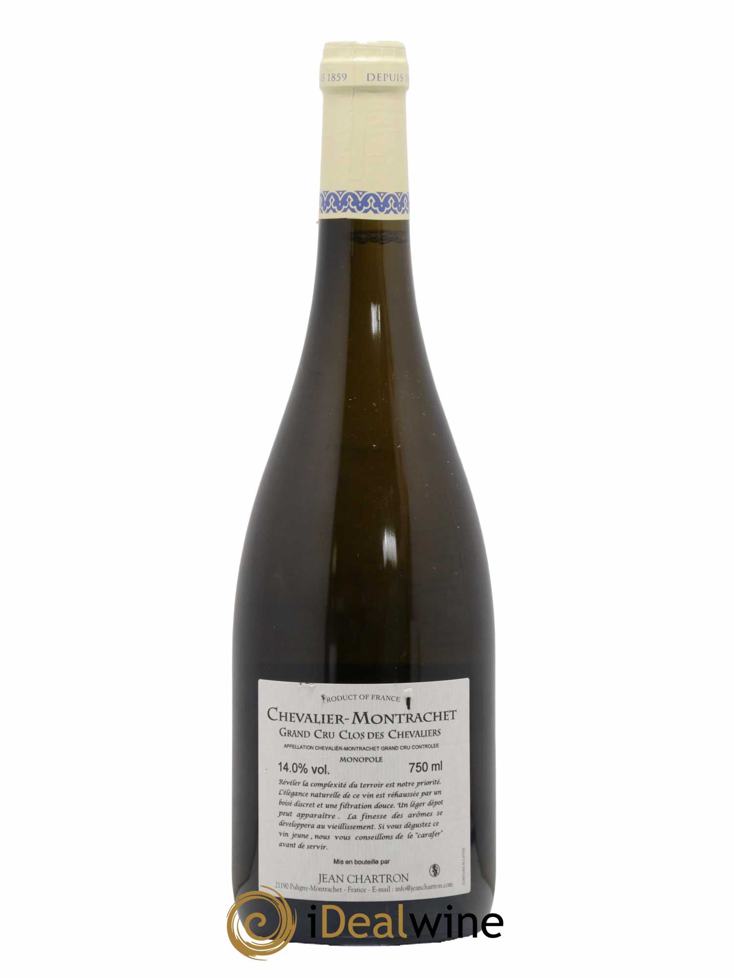 Chevalier-Montrachet Grand Cru Clos des Chevaliers Jean Chartron (Domaine) 2019 - Lot de 1 bouteille - 1