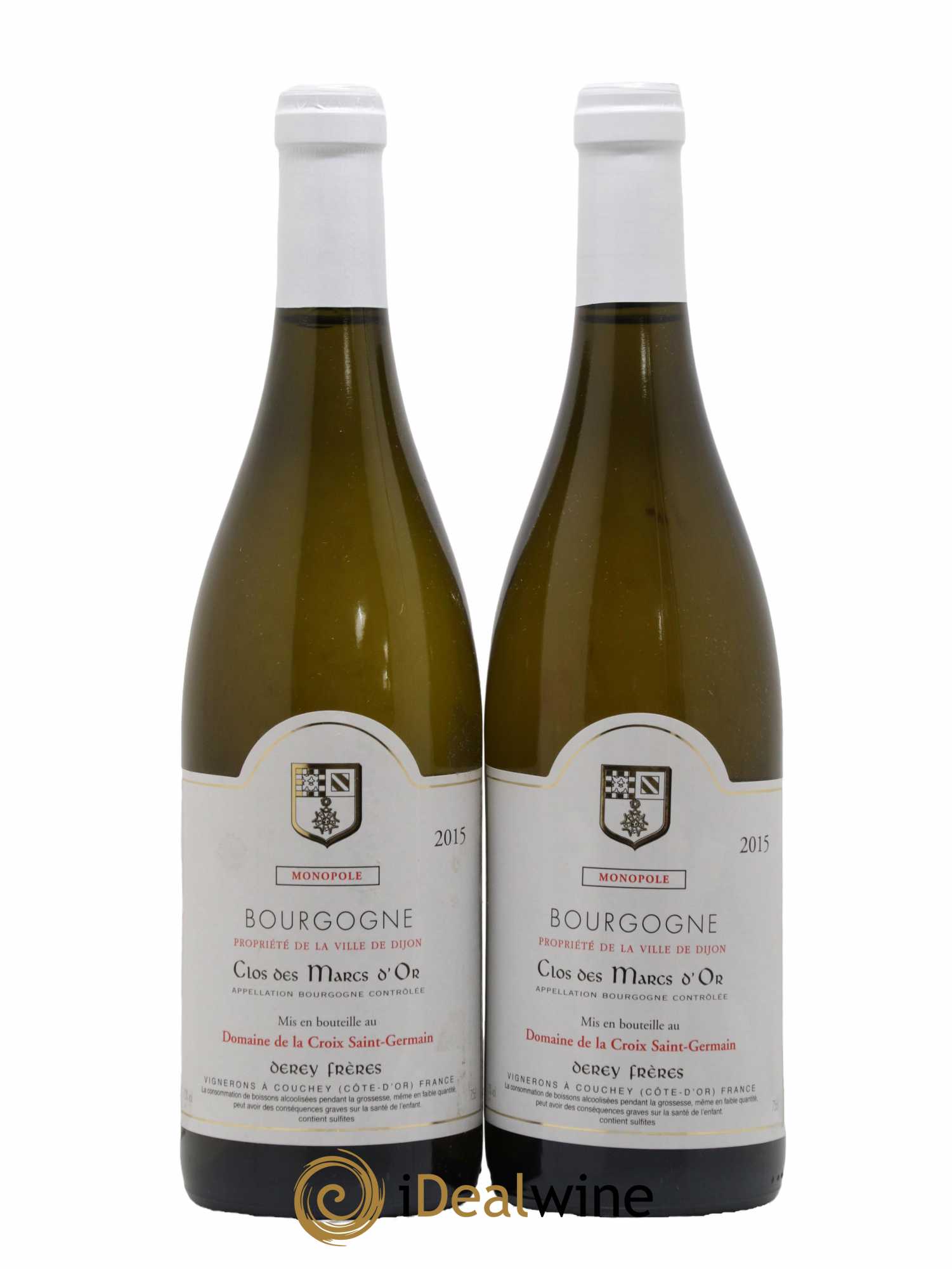 Bourgogne Clos Des Marcs D'Or Derey 2015 - Lot de 2 bouteilles - 0