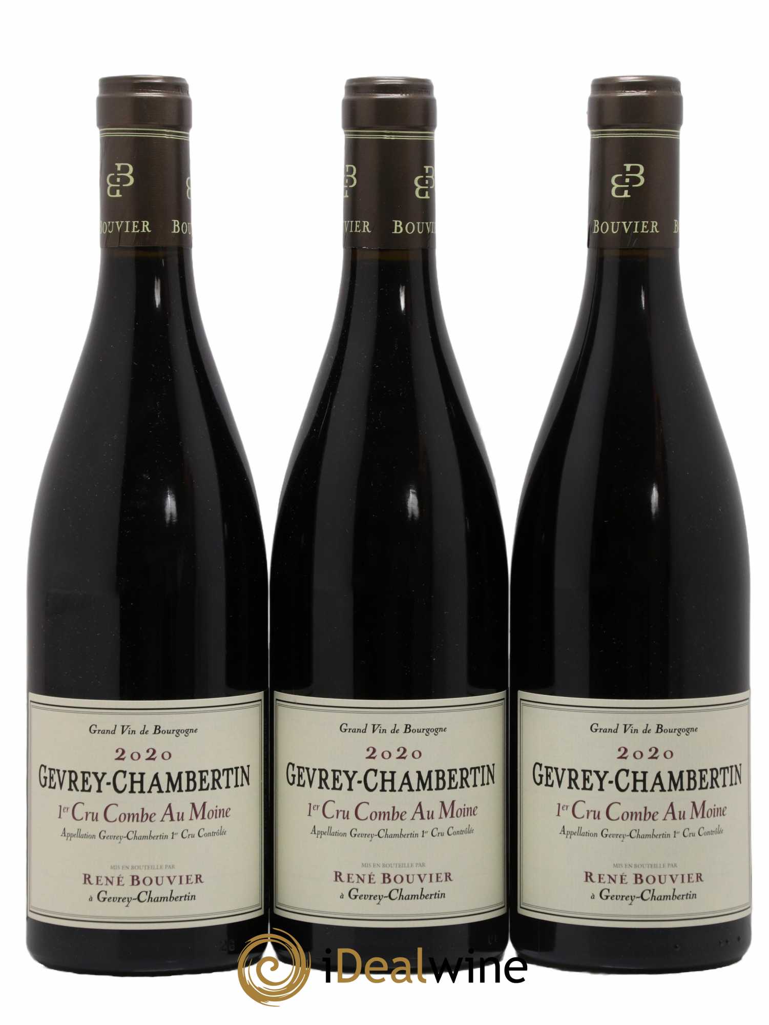 Gevrey-Chambertin 1er Cru La Combe Aux Moines Rene Bouvier 2020 - Lot de 3 bouteilles - 0