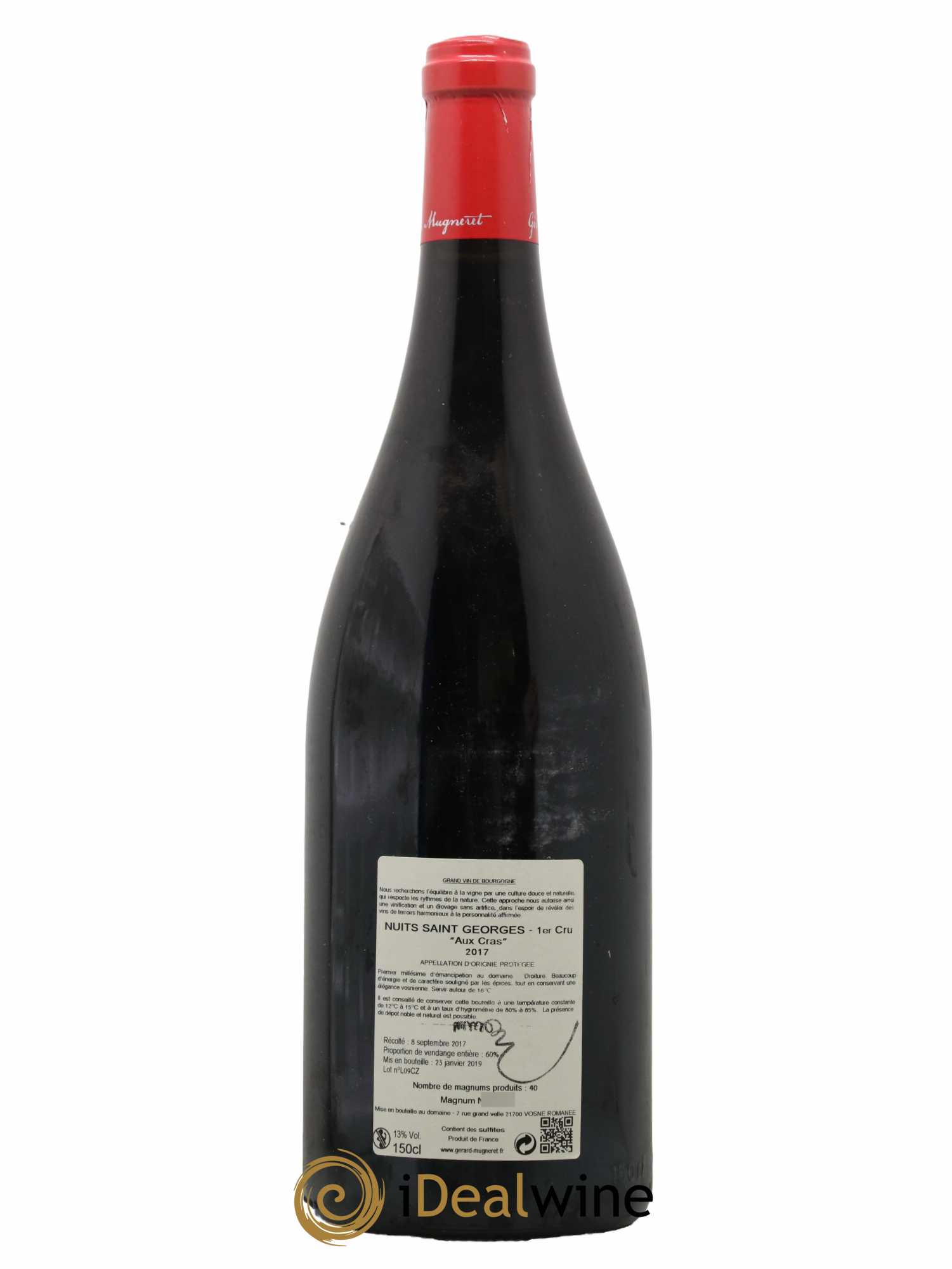 Nuits-Saint-Georges  1er Cru Aux Cras Gérard Mugneret 2017 - Lot de 1 magnum - 1