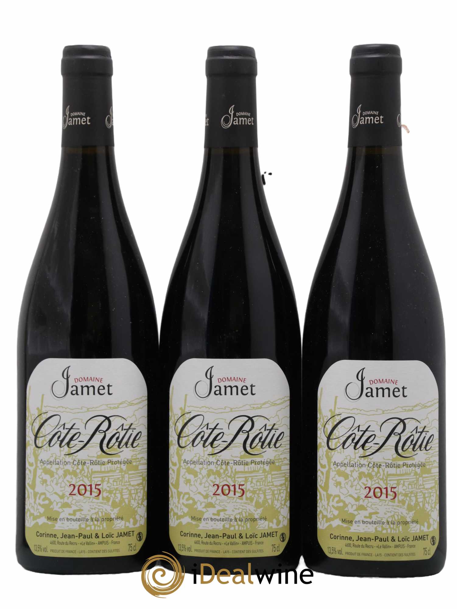 Côte-Rôtie Jamet (Domaine) 2015 - Lot de 3 bouteilles - 0