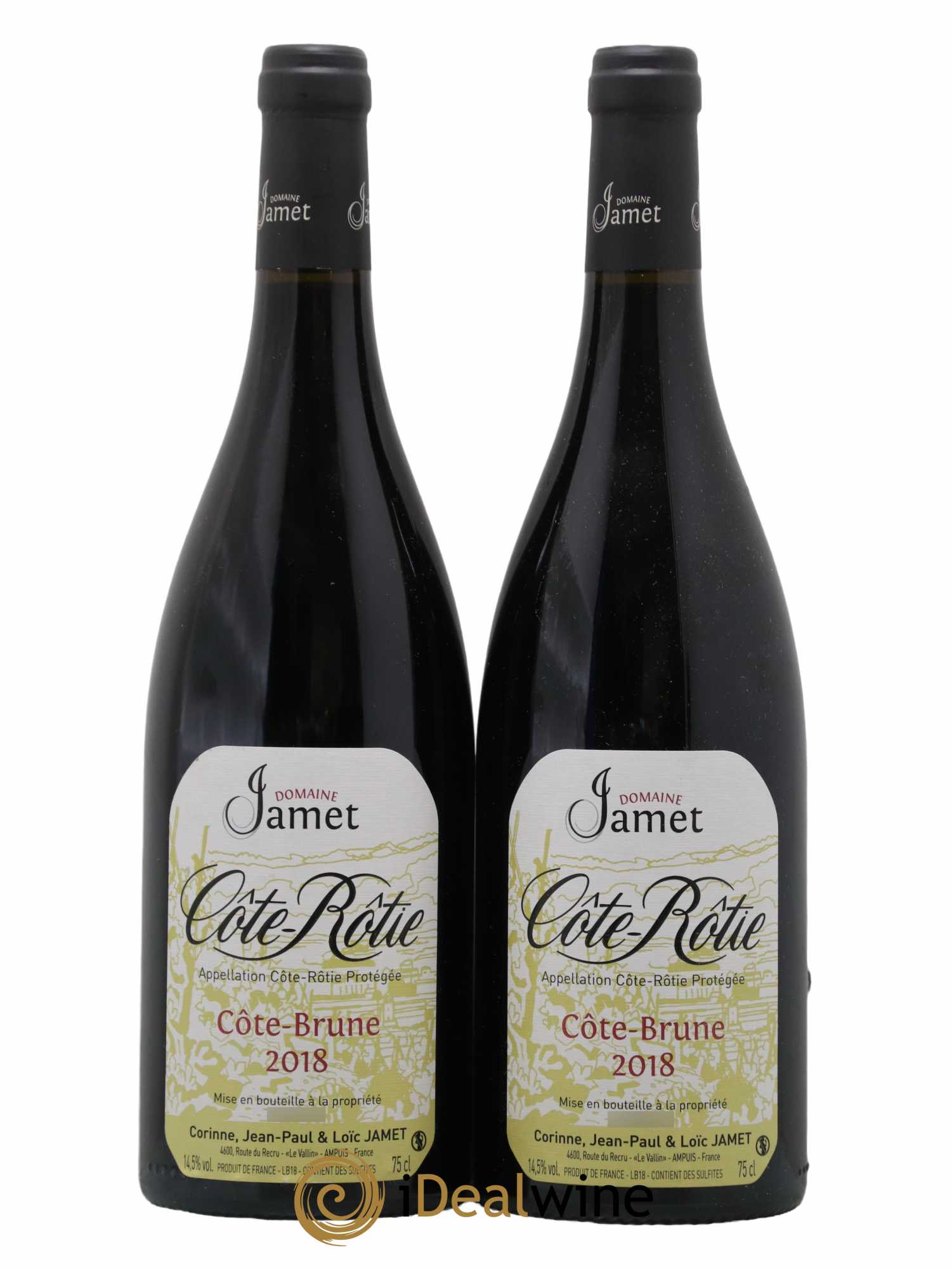Côte-Rôtie Côte Brune Jamet (Domaine) 2018 - Lot de 2 bouteilles - 0