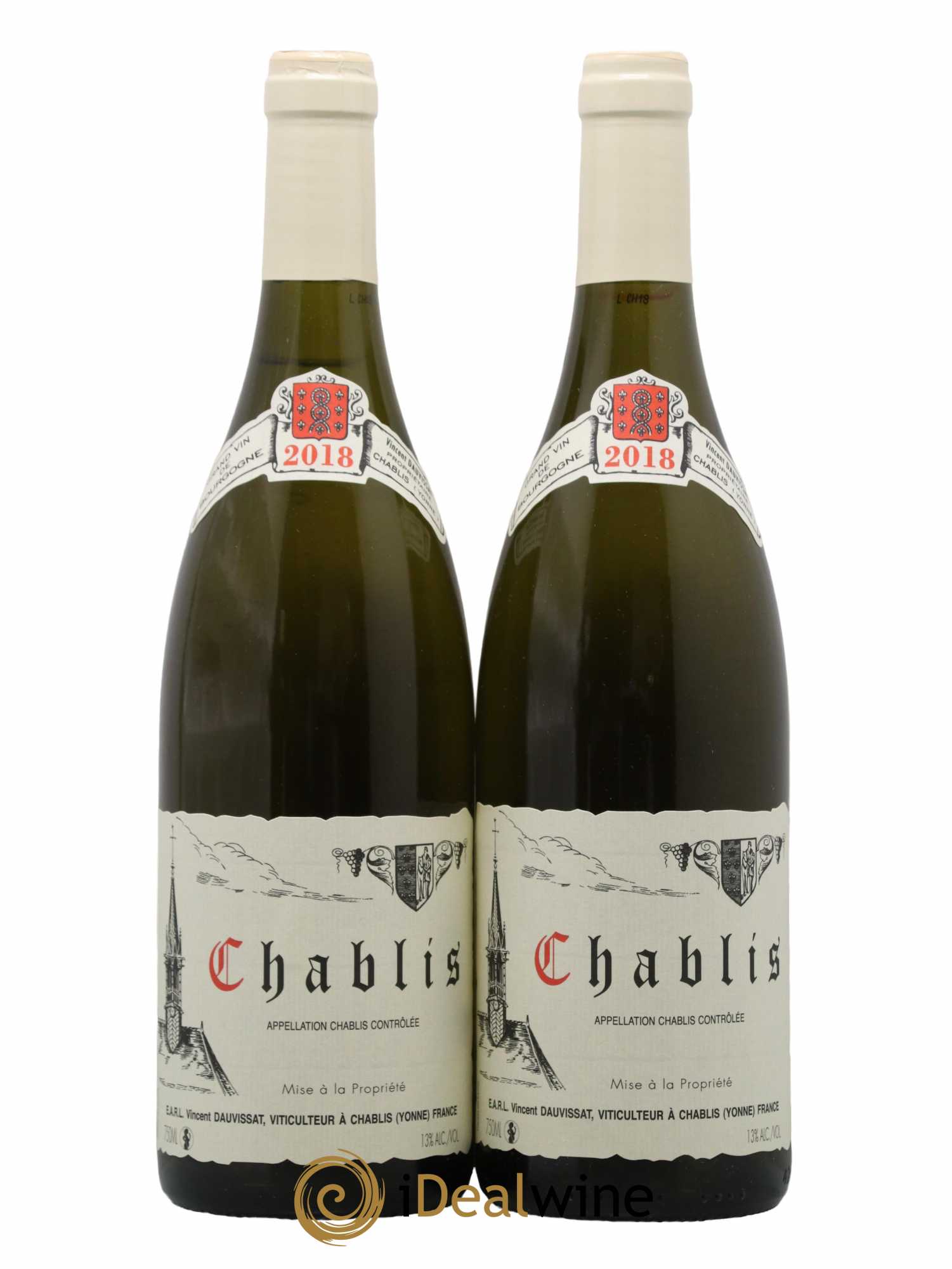 Chablis Vincent Dauvissat (Domaine) 2018 - Lot de 2 bouteilles - 0