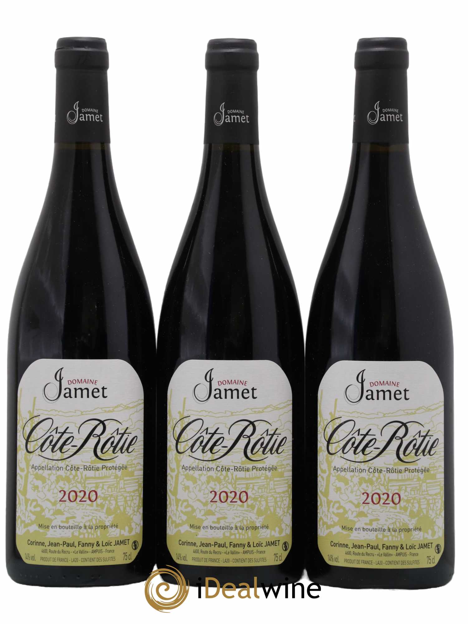 Côte-Rôtie Jamet (Domaine) 2020 - Lot de 3 bouteilles - 0