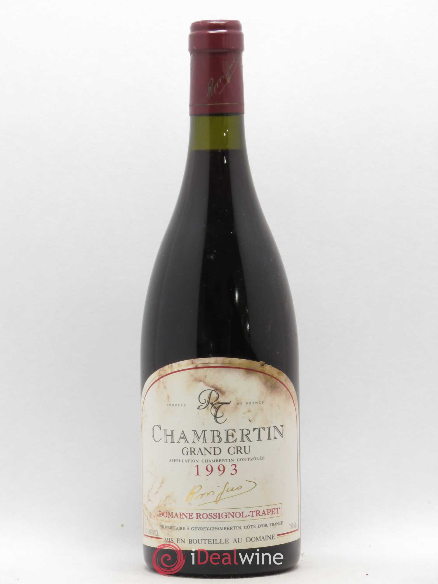 Chambertin Grand Cru Rossignol-Trapet (Domaine) 1993 - Lot de 1 bouteille - 0
