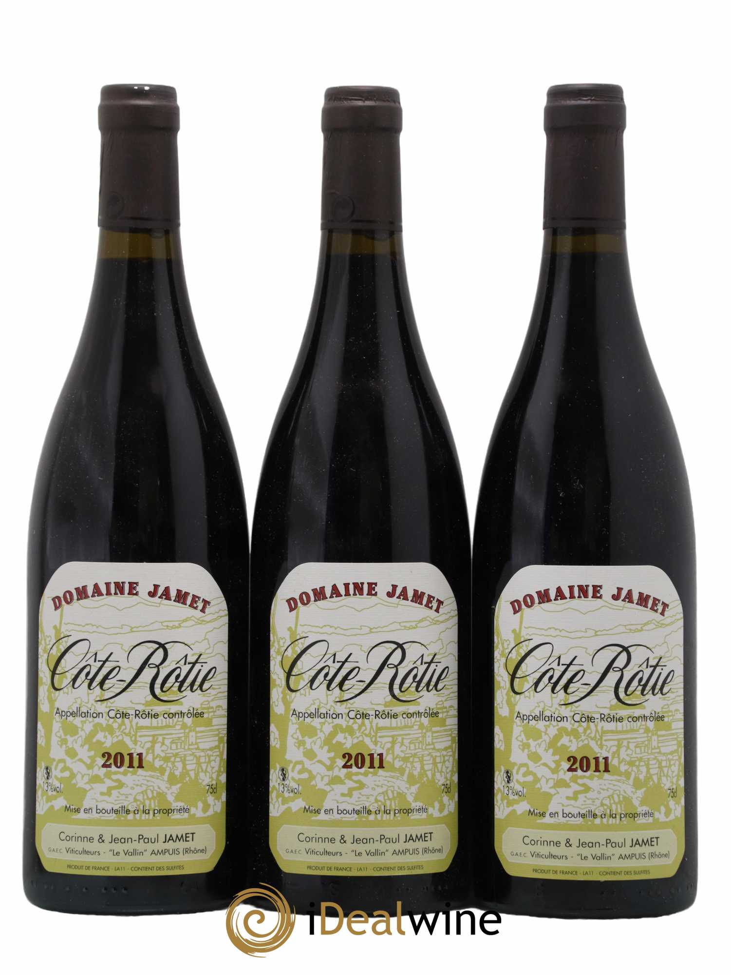 Côte-Rôtie Jamet (Domaine) 2011 - Lot de 3 bouteilles - 0