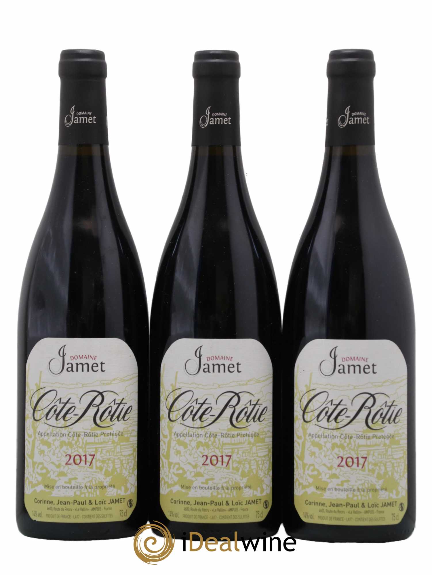 Côte-Rôtie Jamet (Domaine) 2017 - Lot de 3 bouteilles - 0