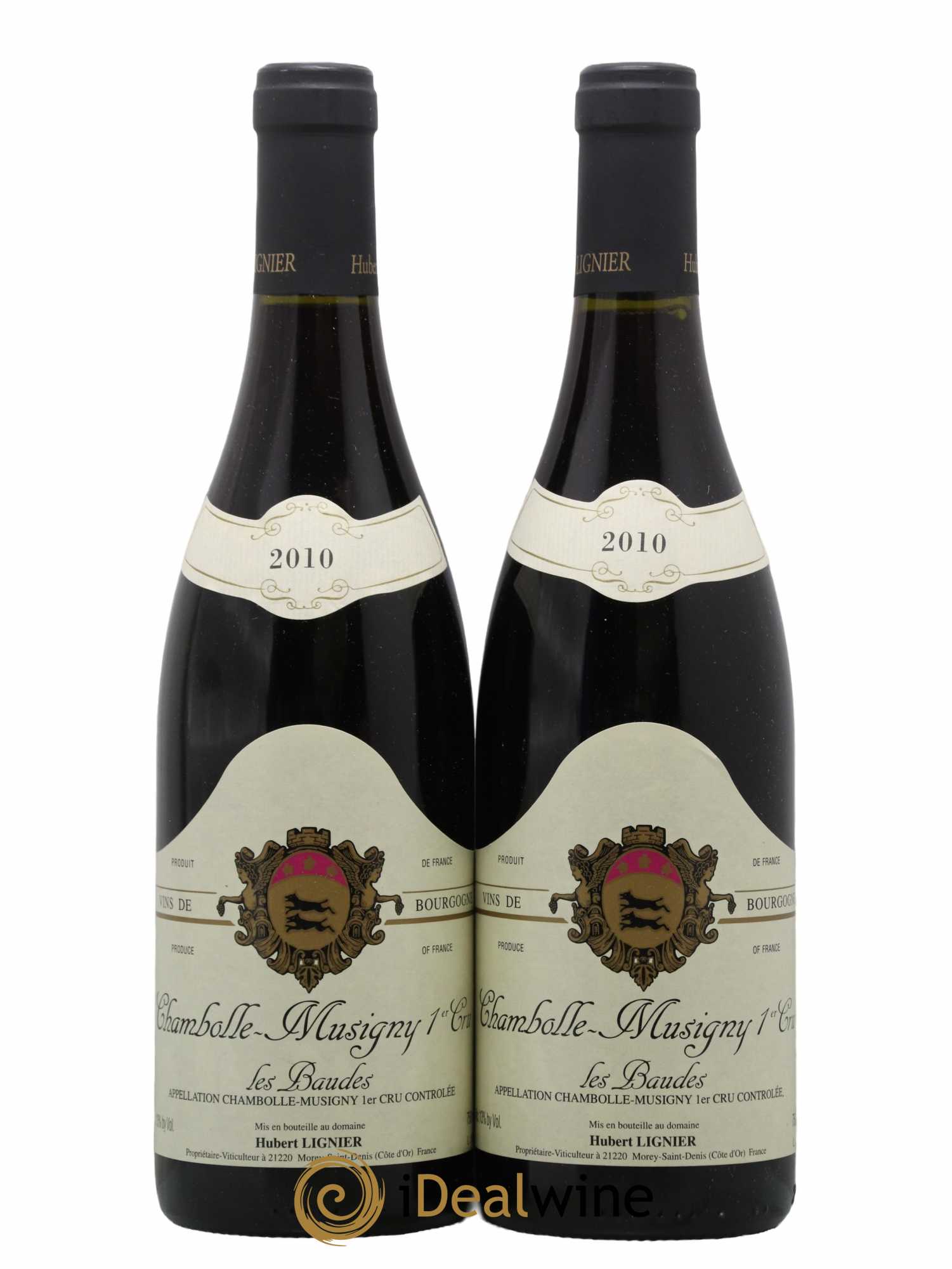 Chambolle-Musigny 1er Cru Les Baudes Hubert Lignier (Domaine) 2010 - Lot de 2 bouteilles - 0