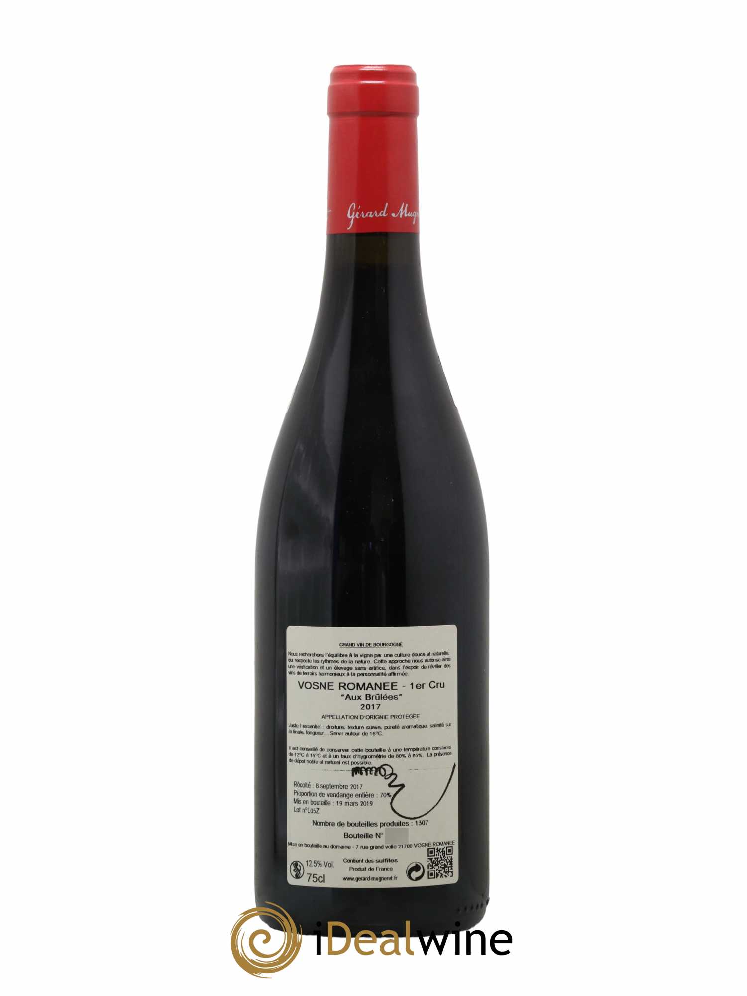 Vosne-Romanée 1er Cru Les Brulées Gérard Mugneret 2017 - Lot de 1 bouteille - 1