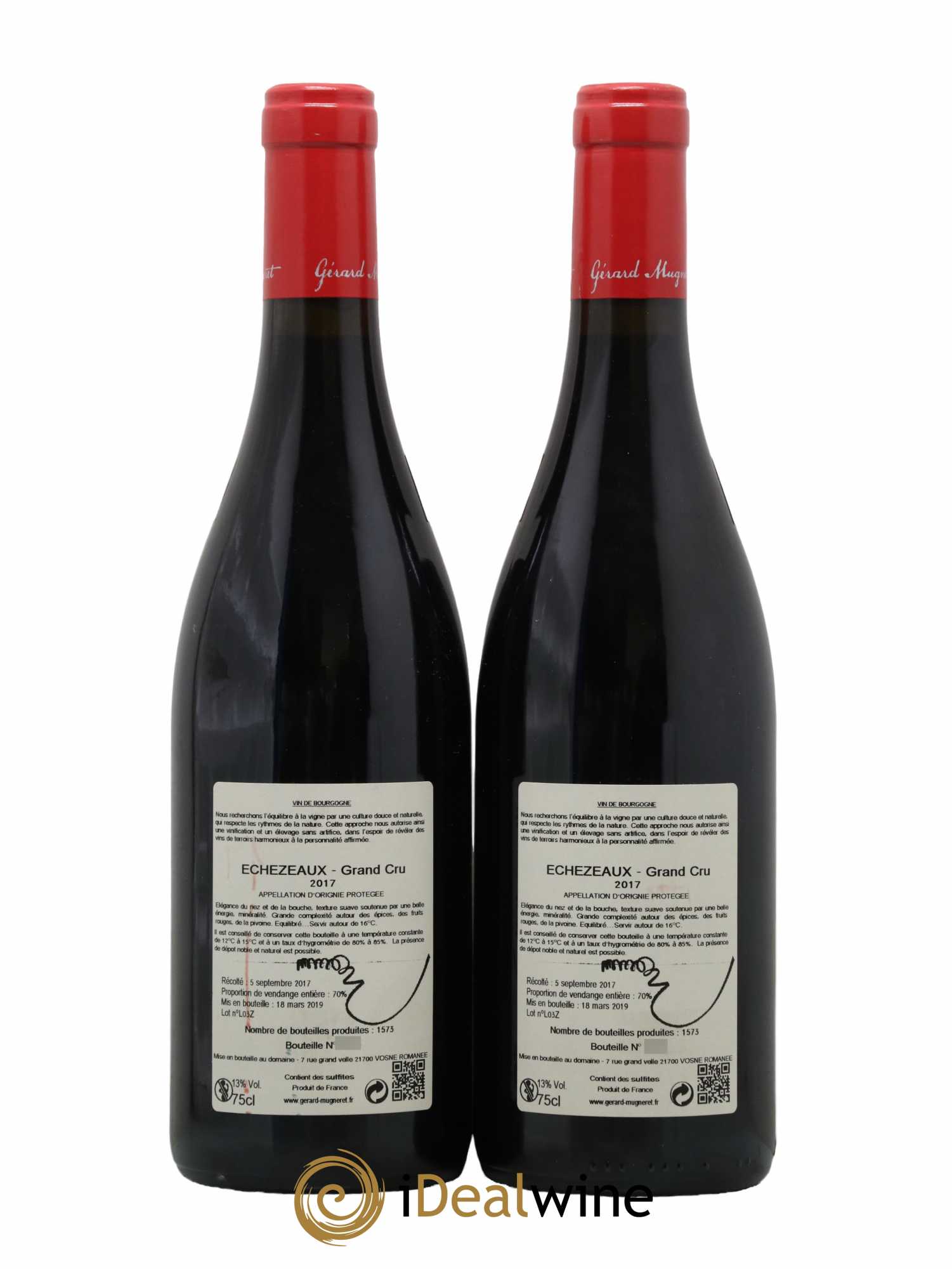 Echezeaux Grand Cru Gérard Mugneret 2017 - Lot of 2 bottles - 1