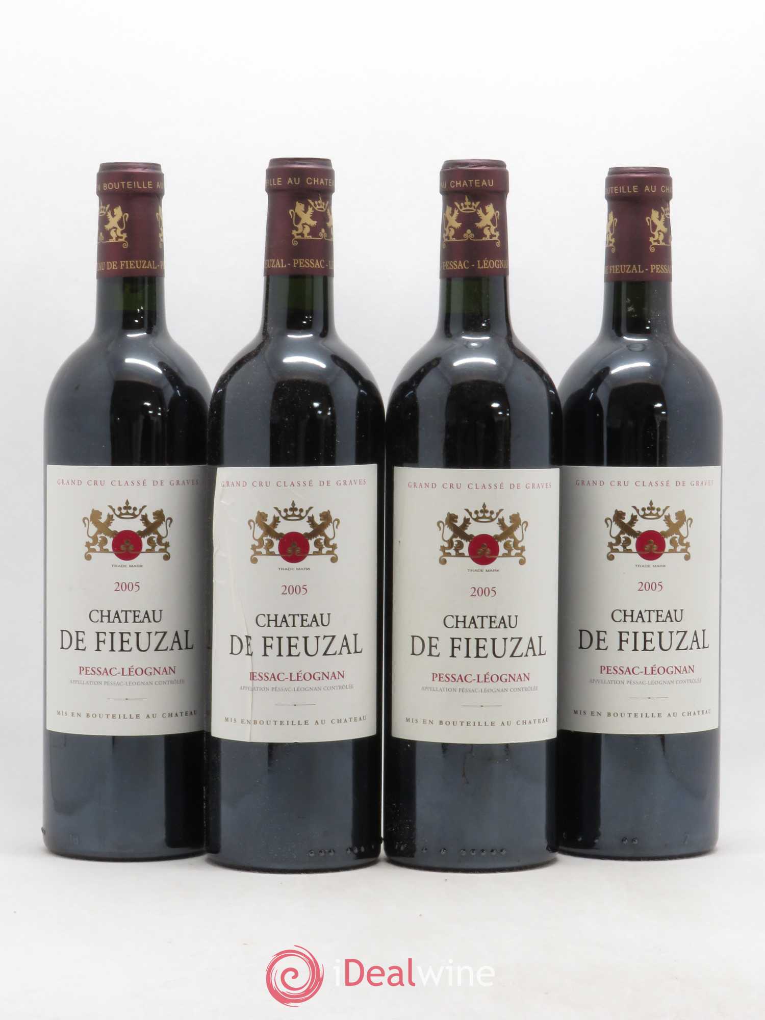 Château de Fieuzal Cru Classé de Graves (sans prix de réserve) 2005 - Lot de 4 bouteilles - 0