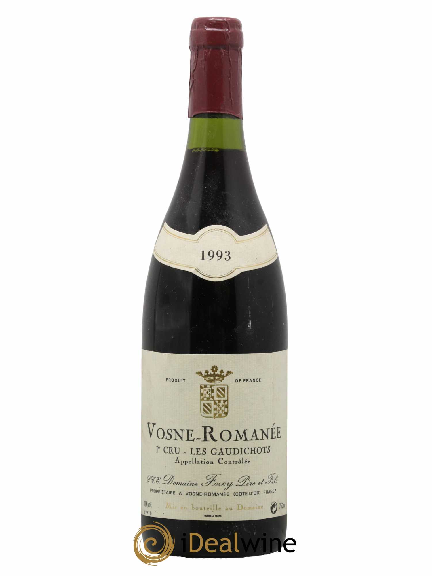 Vosne-Romanée 1er Cru Les Gaudichots Forey Père et Fils (Domaine) 1993 - Lot de 1 bouteille - 0