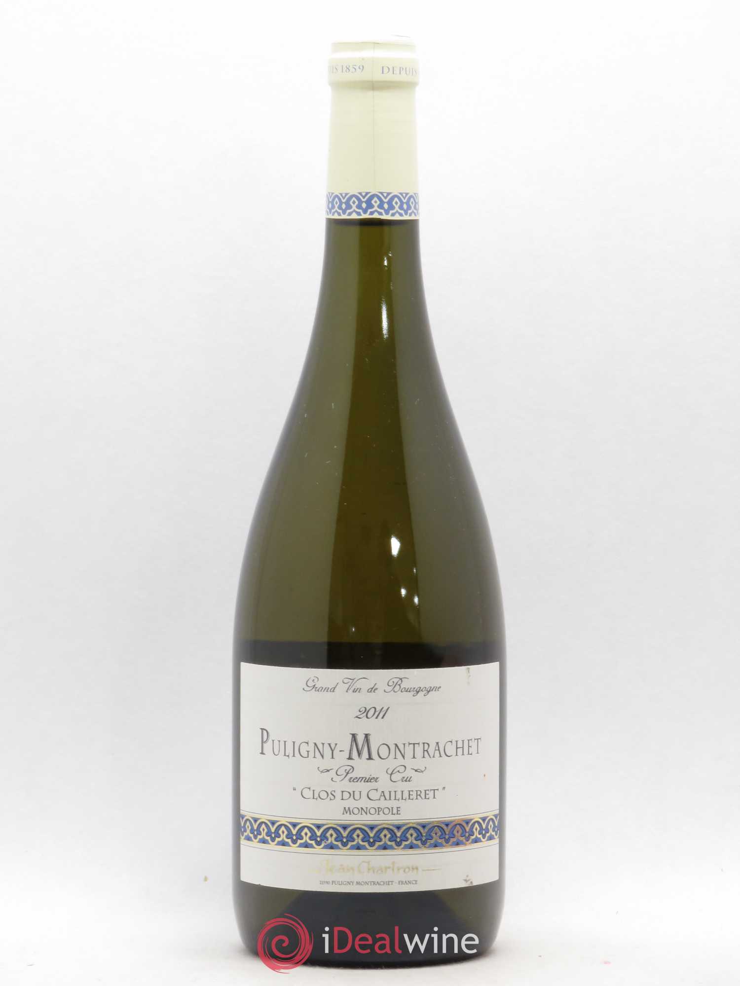 Puligny-Montrachet 1er Cru Clos du cailleret Jean Chartron (Domaine) (sans prix de réserve) 2011 - Lot de 1 bouteille - 0