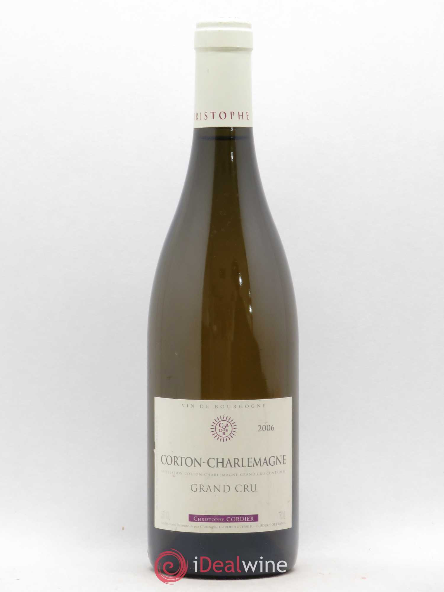 Corton-Charlemagne Grand Cru Christophe Cordier (sans prix de réserve) 2006 - Lotto di 1 bottiglia - 0