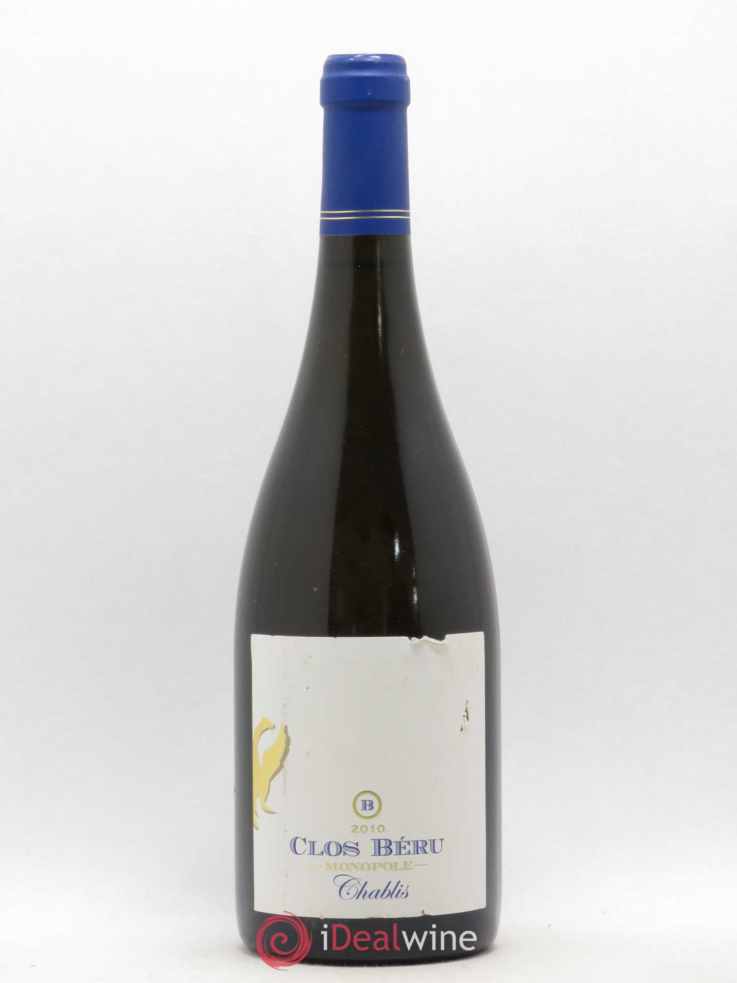 Chablis Clos Béru Monopole Château Béru 2010 - Posten von 1 Flasche - 0