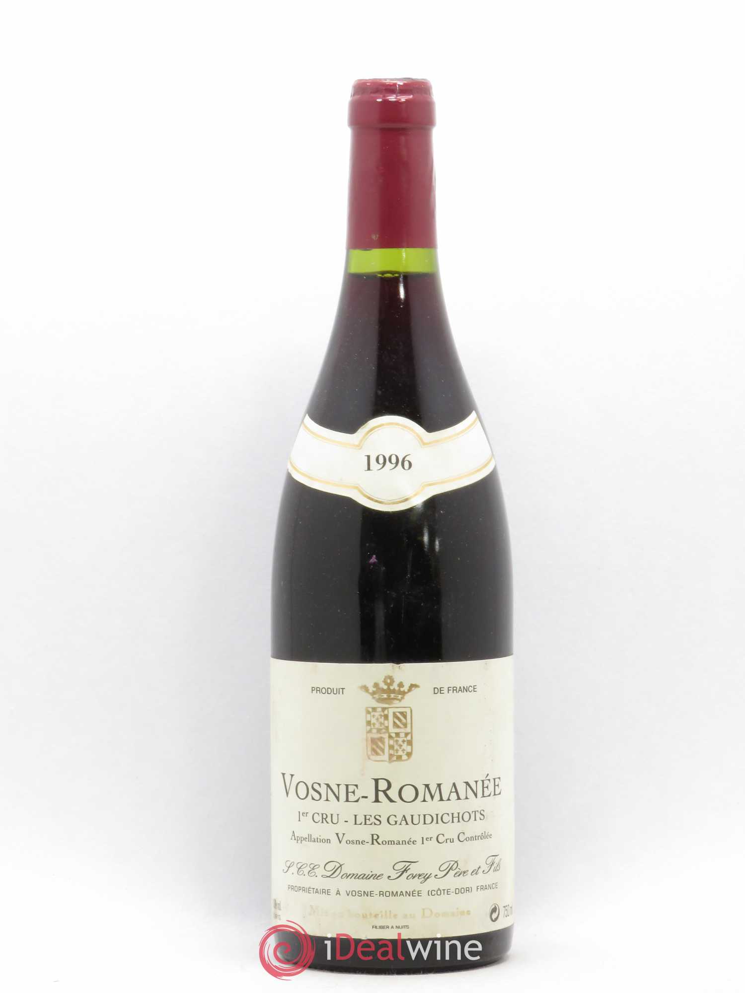 Vosne-Romanée 1er Cru Les Gaudichots Forey Père et Fils (Domaine) 1996 - Lot de 1 bouteille - 0