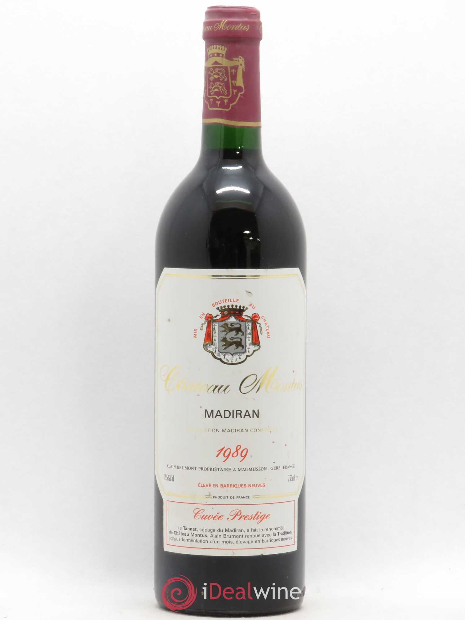 Madiran Château Montus-Prestige Alain Brumont 1989 - Lot de 1 bouteille - 0