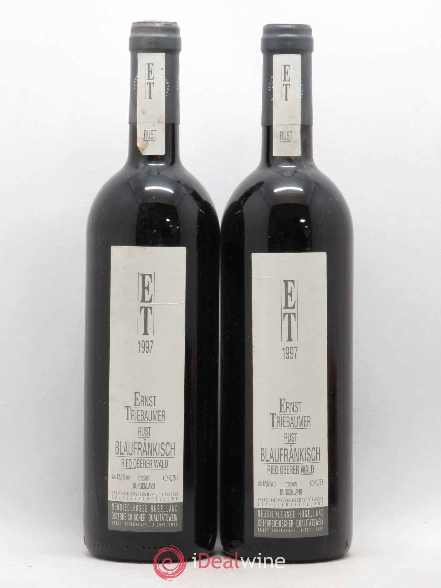 Autriche Ried Oberer Wald Blaufrankisch Ernst Triebaumer Trocken Burgenland (sans prix de réserve) 1997 - Posten von 2 Flaschen - 0
