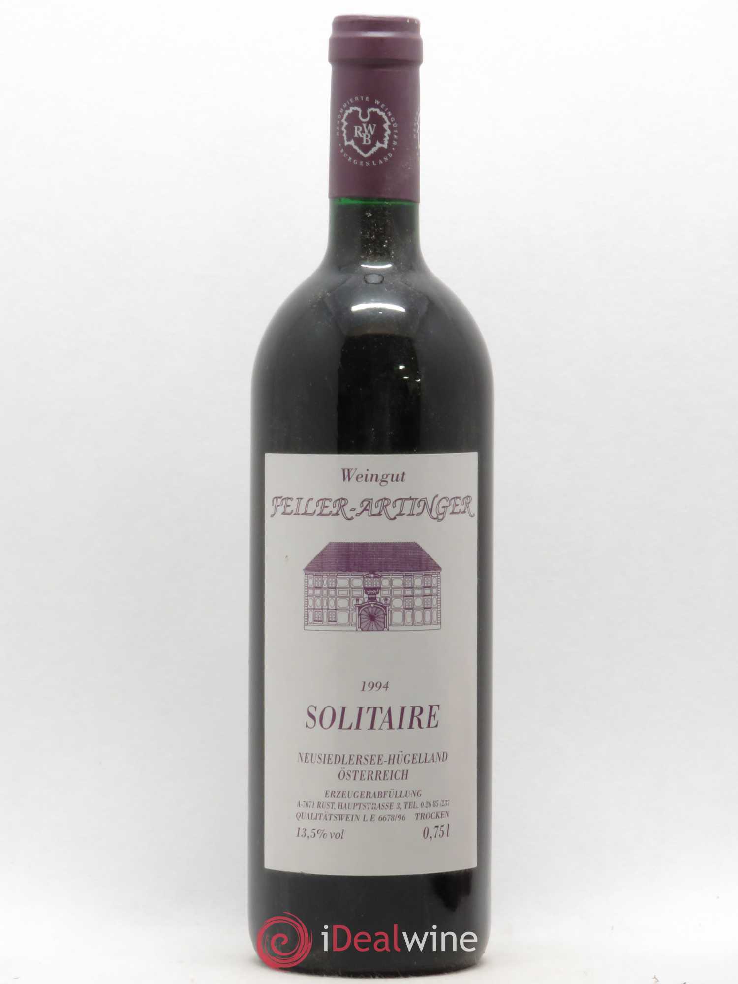 Autriche Solitaire Weingut Feiler-Artinger Trocken 1994 - Posten von 1 Flasche - 0