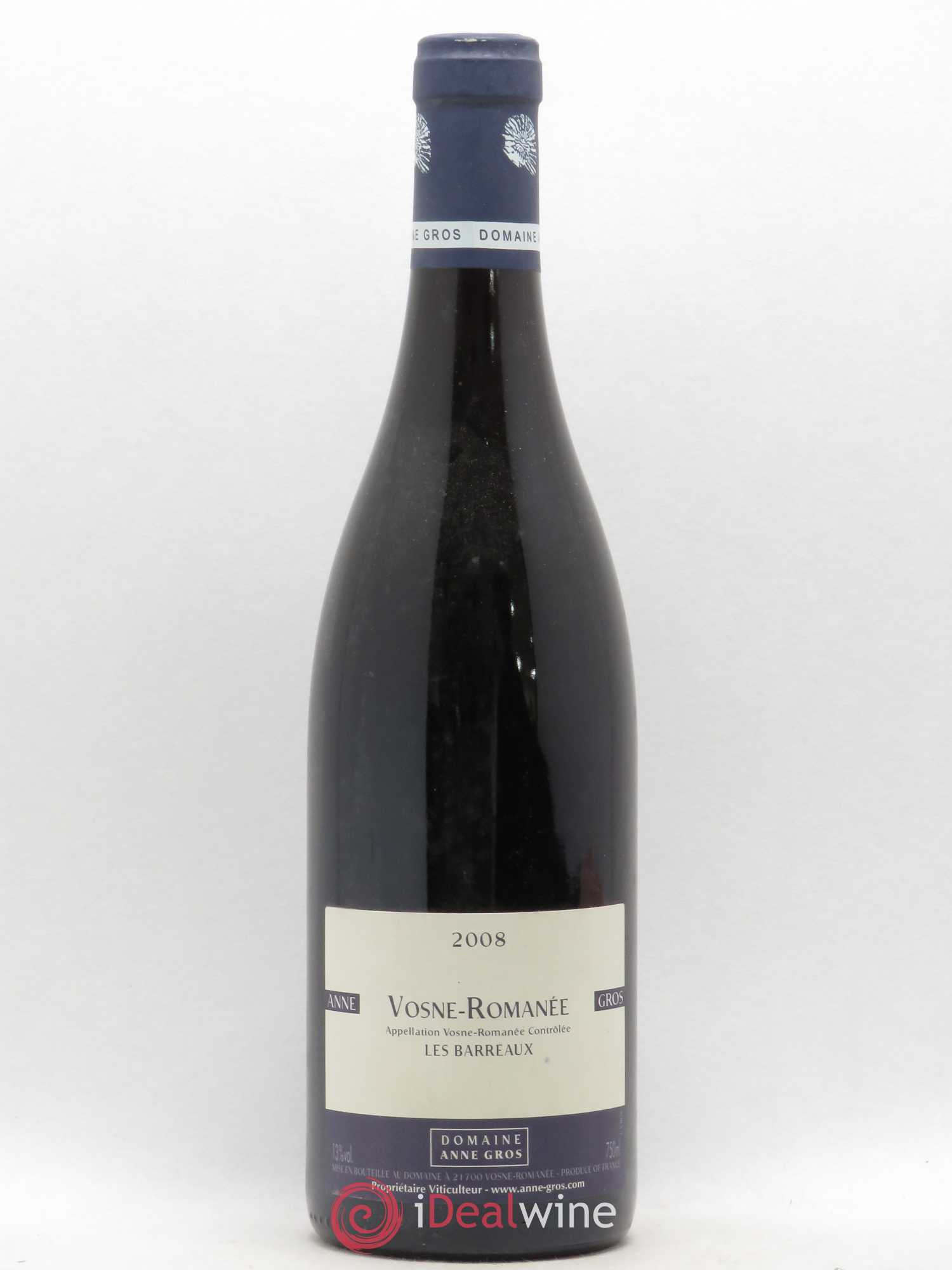 Vosne-Romanée Les Barreaux Anne Gros 2008 - Lot de 1 bouteille - 0