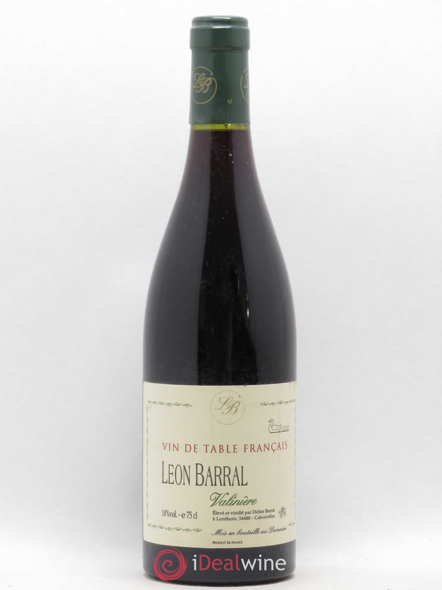 Vin de France Valinière Léon Barral 2000 - Posten von 1 Flasche - 0