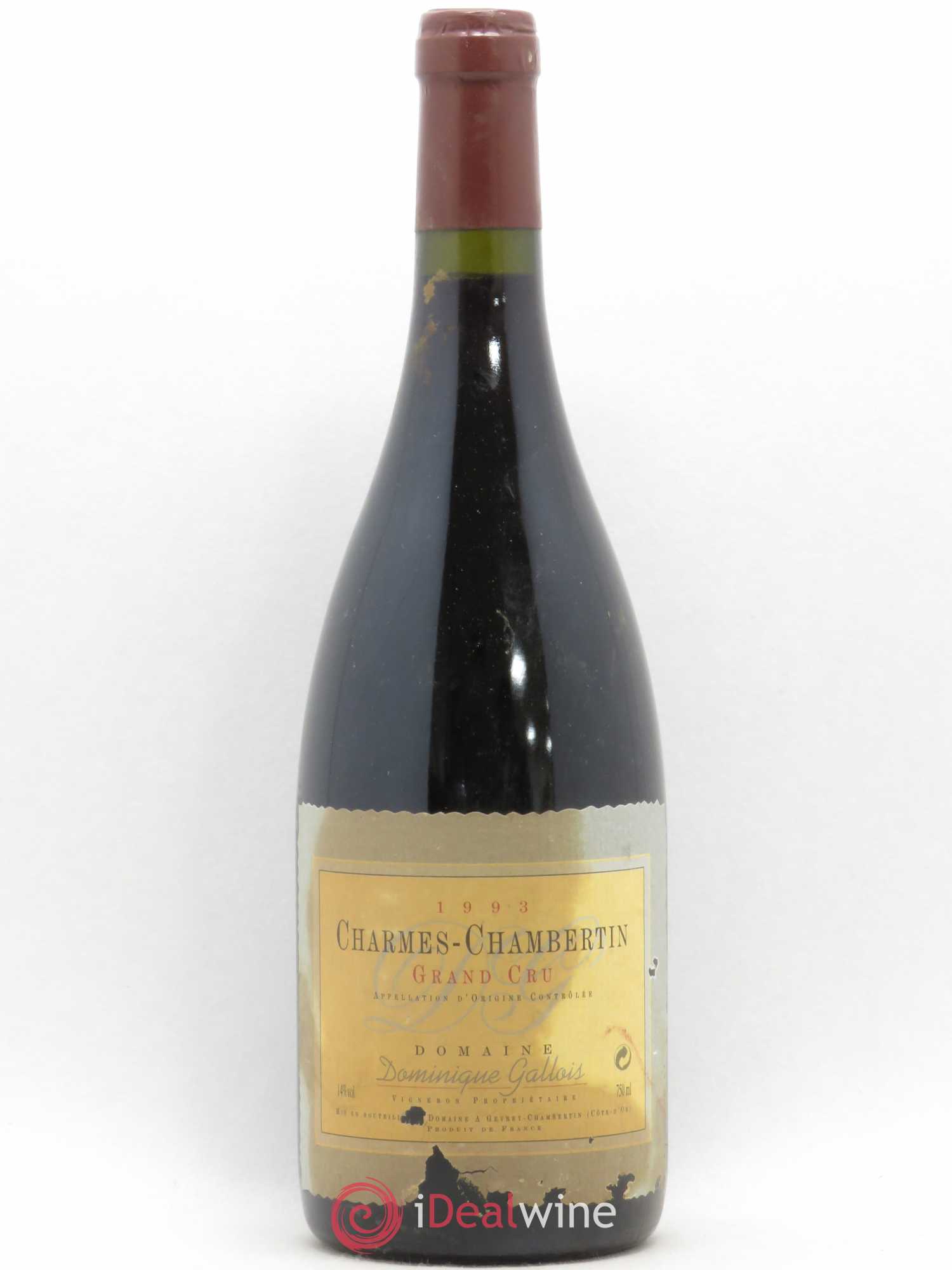 Charmes-Chambertin Grand Cru Domaine Gallois 1993 - Posten von 1 Flasche - 0