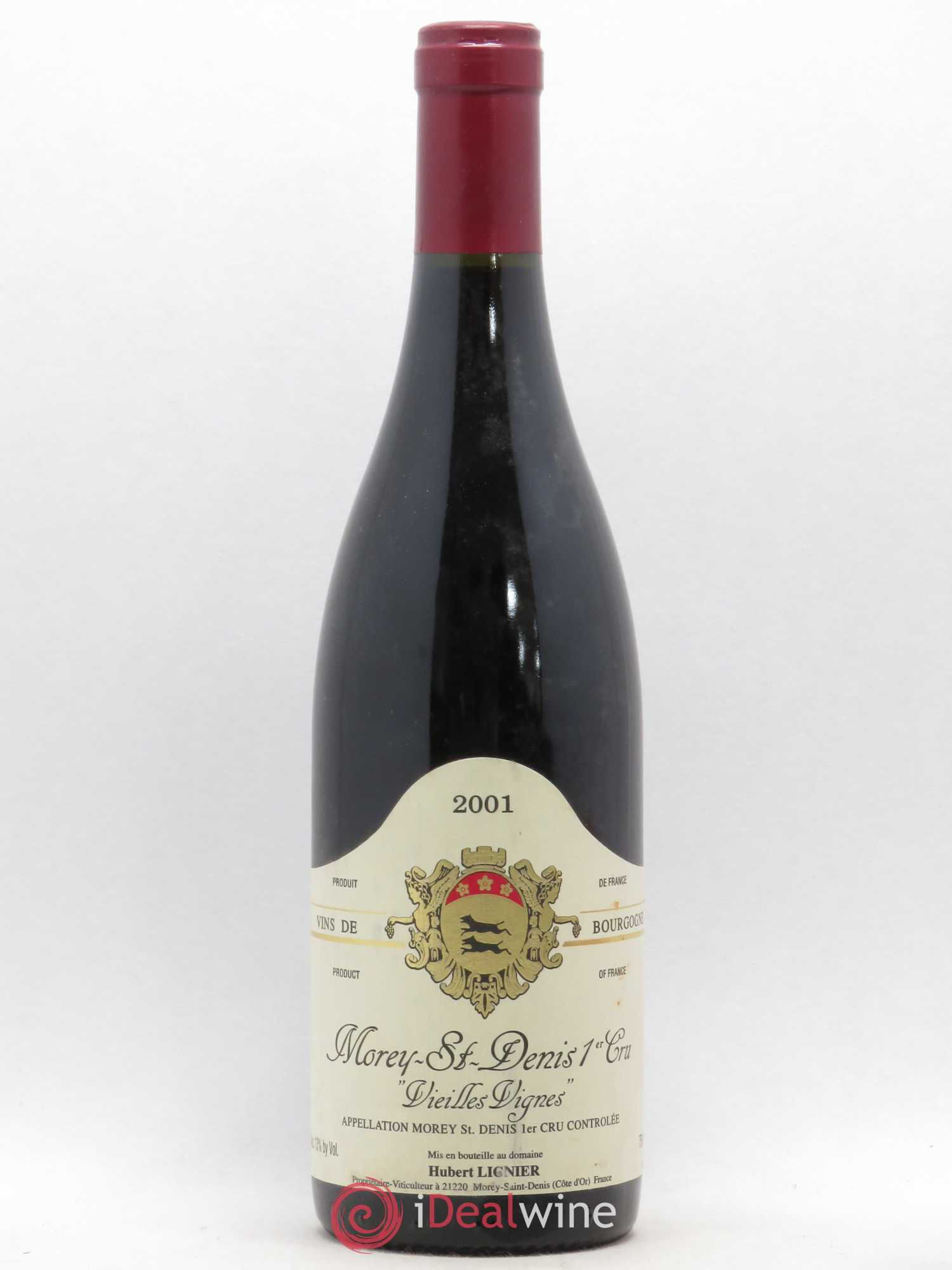 Morey-Saint-Denis 1er Cru Vieilles Vignes Hubert Lignier (Domaine) 2001 - Lot de 1 bouteille - 0