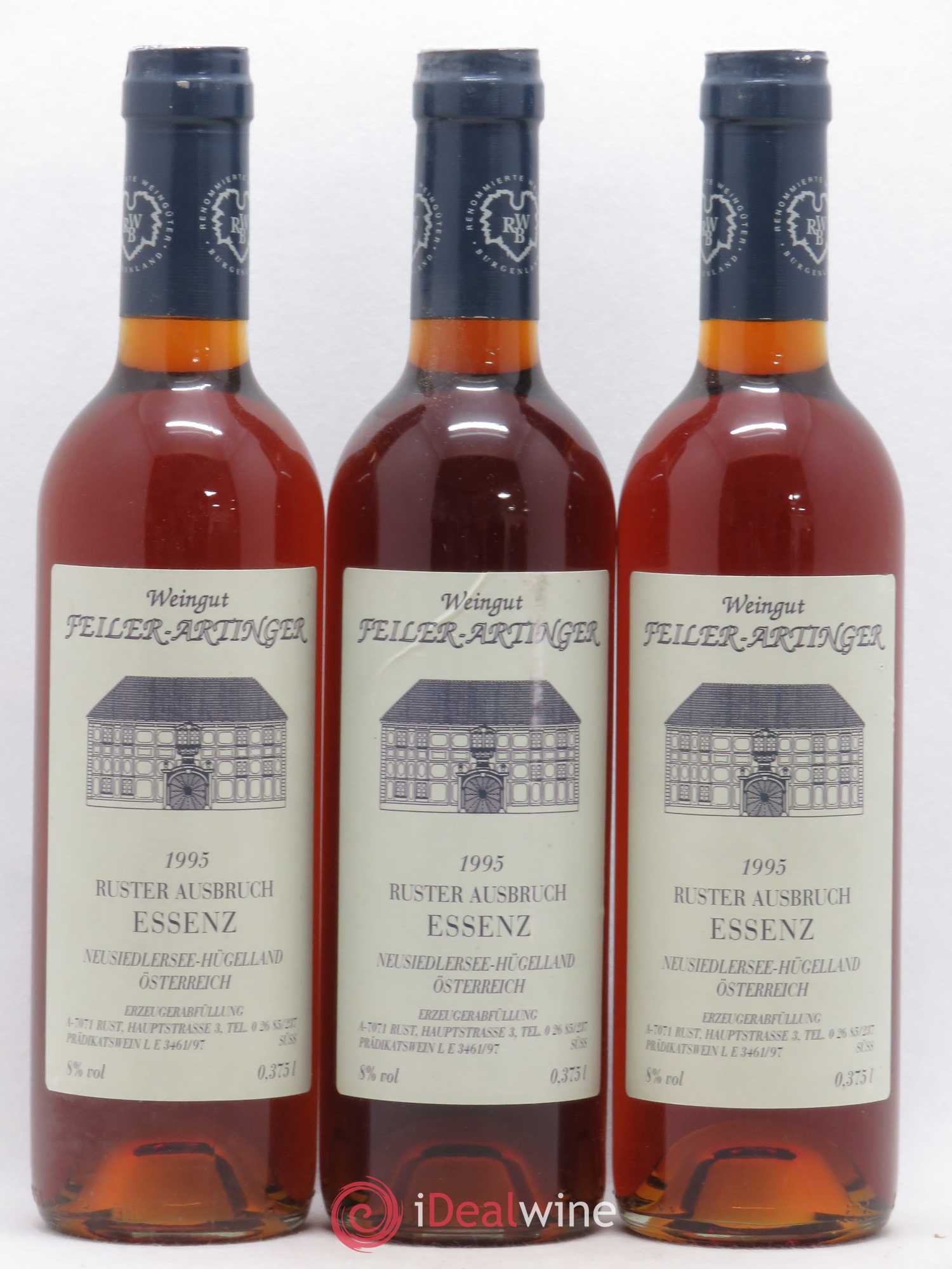 Autriche Ruster Ausbruch Essenz Feiler-Artinger (sans prix de réserve) 1995 - Posten von 3 Demi-Flaschen - 0