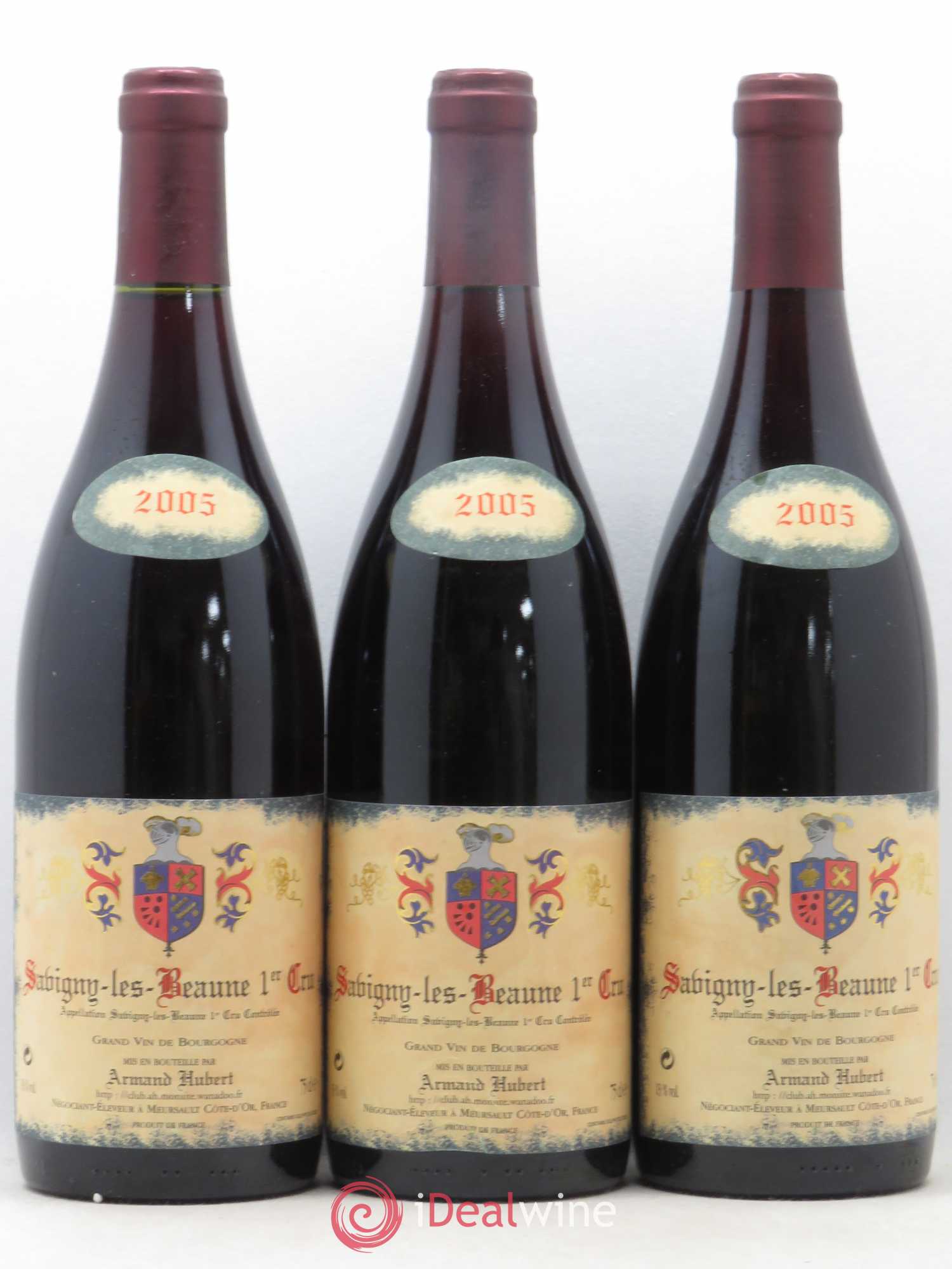 Savigny-lès-Beaune 1er Cru Domaine Armand Hubert 2005 - Lot de 3 bouteilles - 0